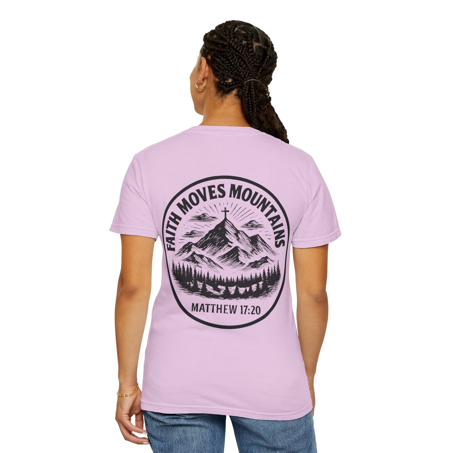 Faith Moves Mountains Comfort Colors Tee,Christianity Gift, Christianity Shirt,Christian Merch, Jesus Christ Shirt, Religion, Christian Gift