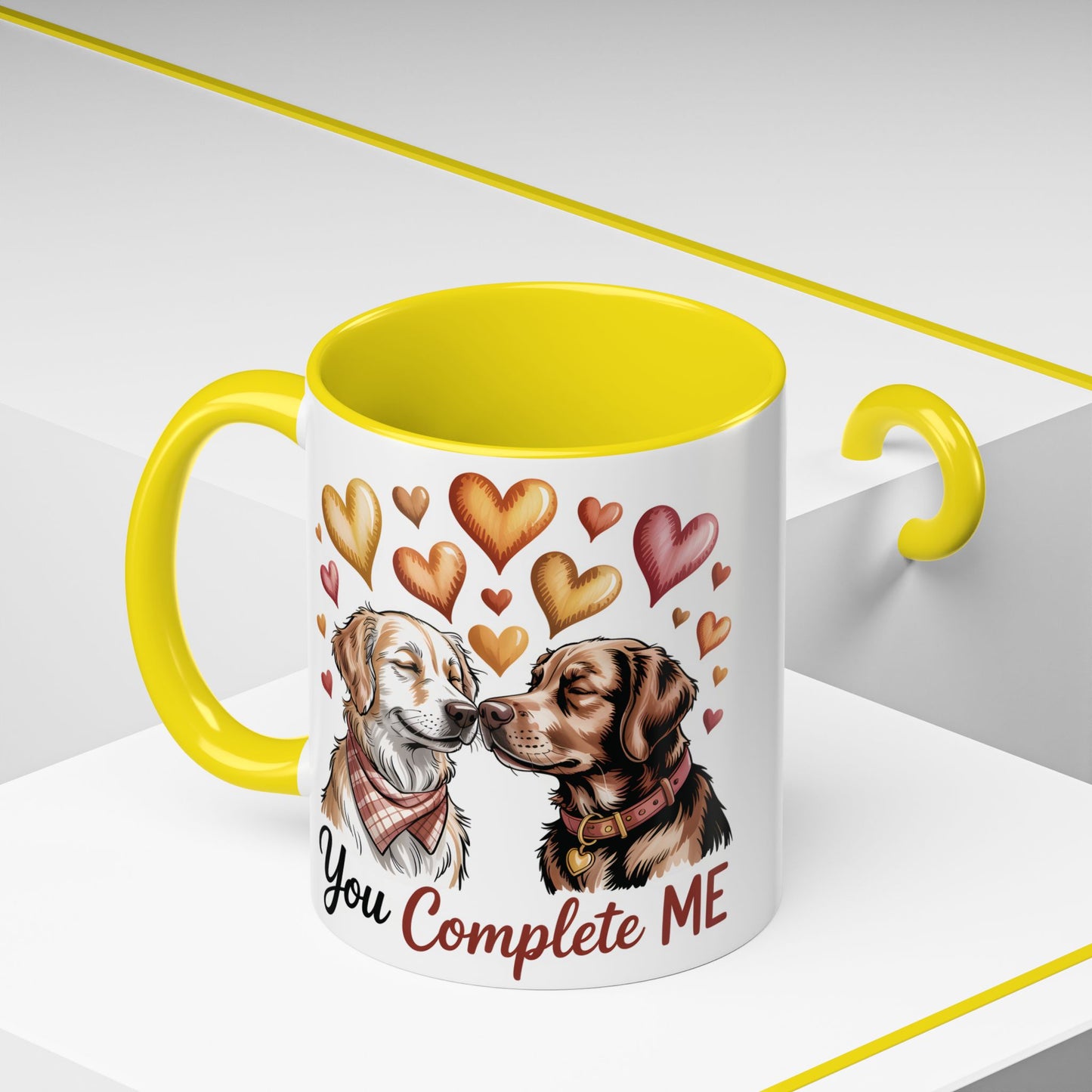 You Complete Me Mug | Cute Dog Lover Gift | Valentines Day Gift for Wife Husband |