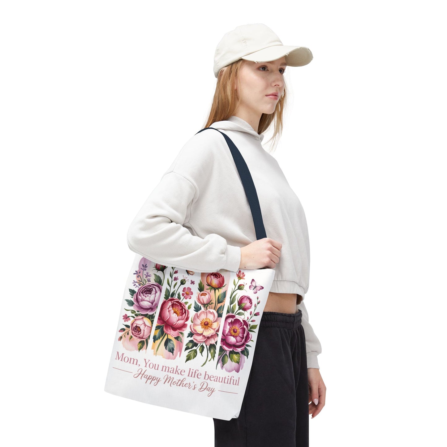 mom tote bag, mothers day gift reusable tote bag