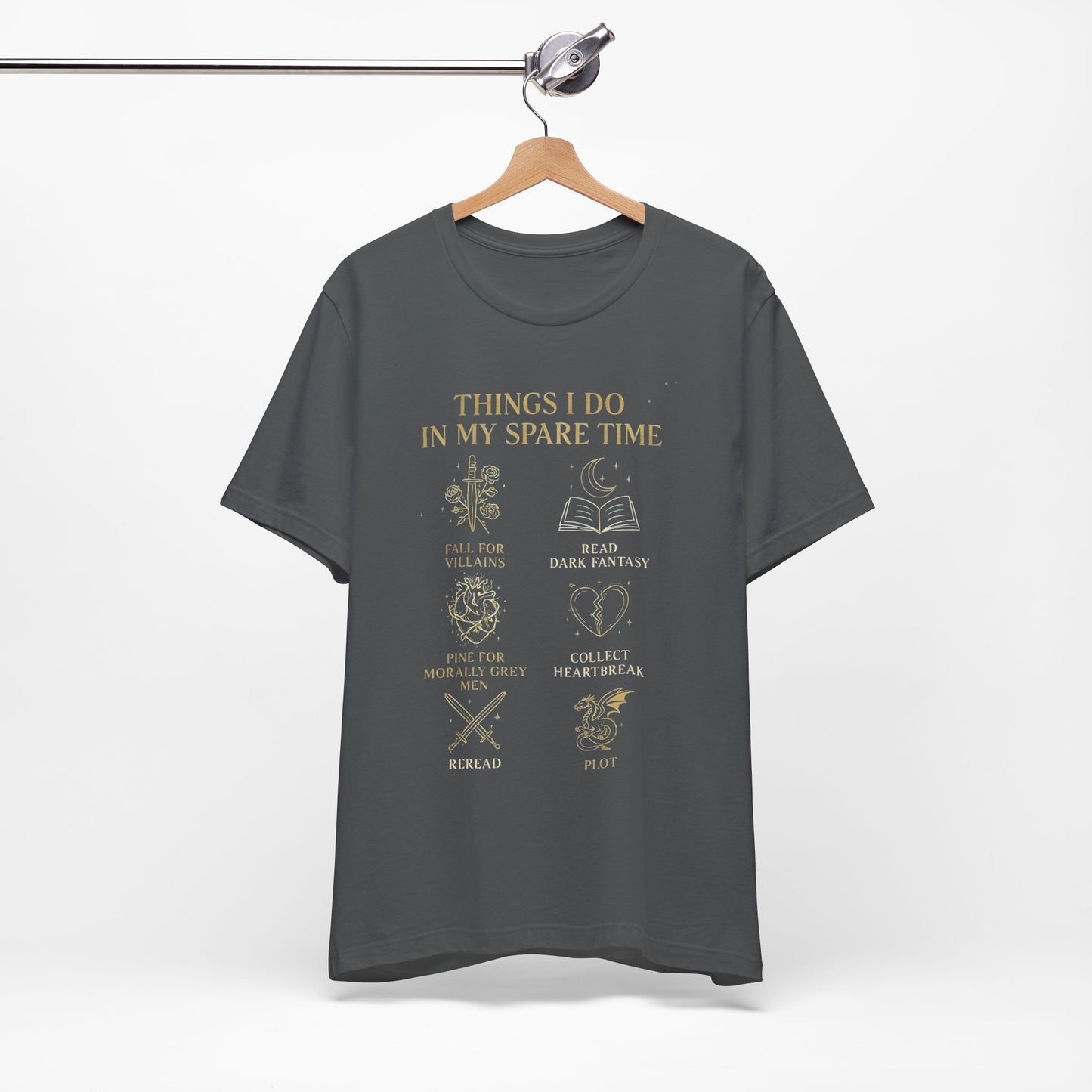 Dark Fantasy Book Lover Shirt | Morally Grey Men Tee | Villain Reader Gift | Bookish Aesthetic Tee