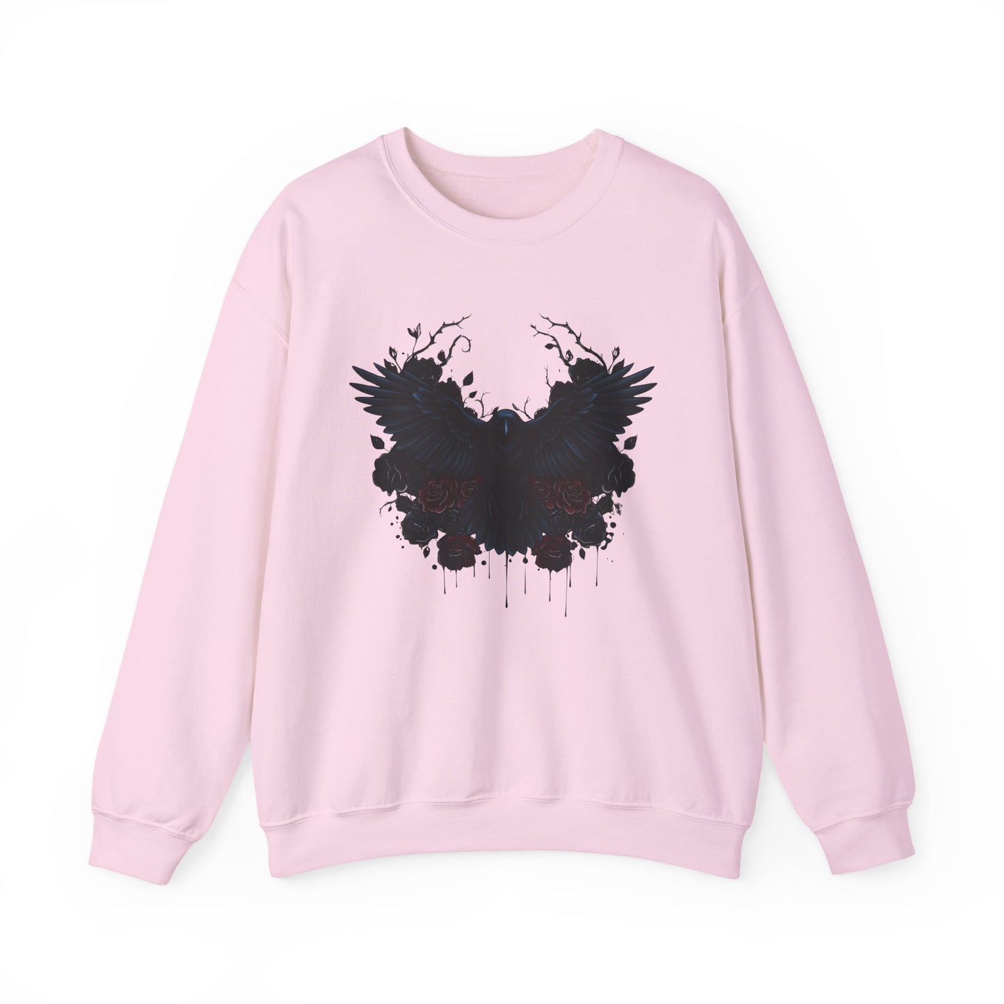 Dark Raven Gothic Sweatshirt, Cozy Sweatshirt, Witchy Things, Alternative Goth Clothing, Unisex Sweatshirt, Heavy Blend Crewneck