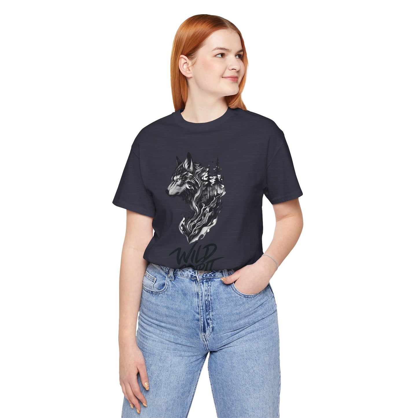 Wild Spirit Wolf Tee - Unisex, Gothic Streetwear, Alternative Clothing, grunge