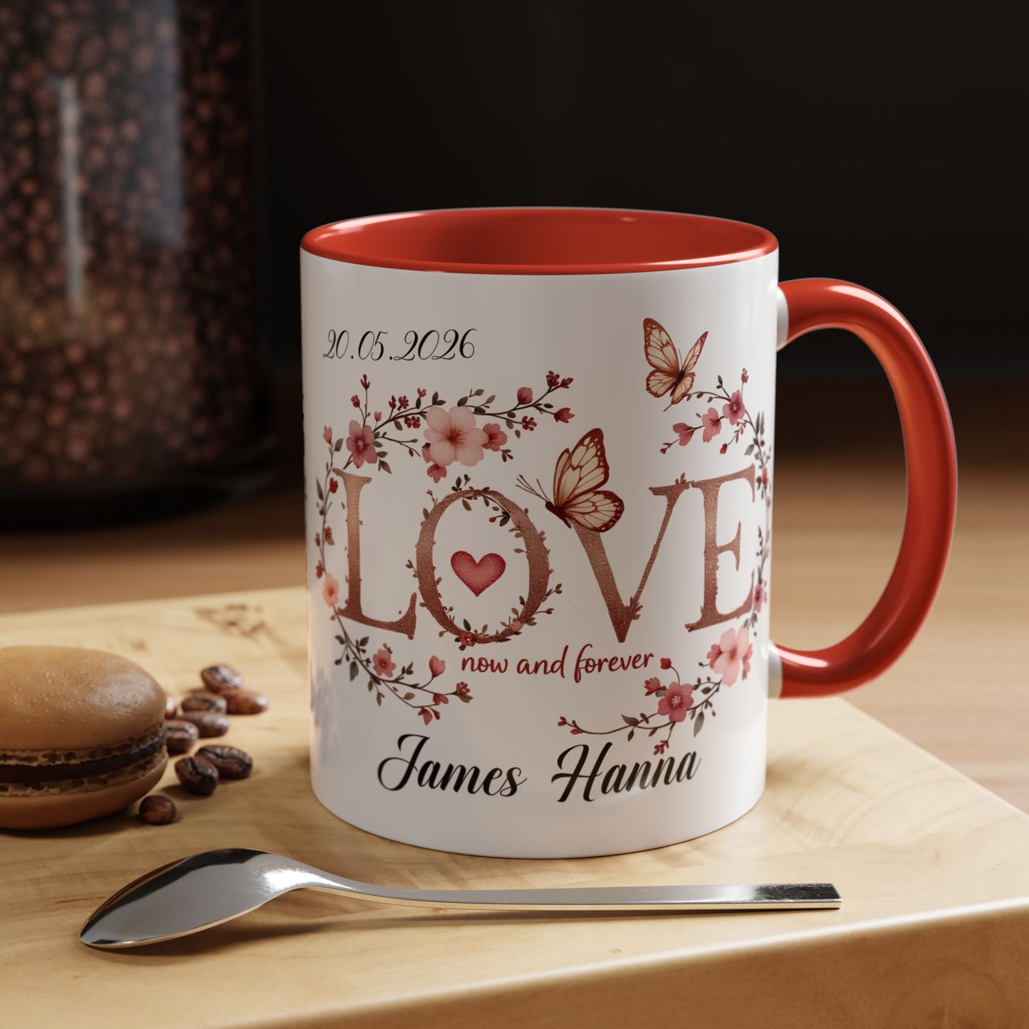 Custom Wedding Mug | Personalized Anniversary Mug | Valentines Day Gift |
