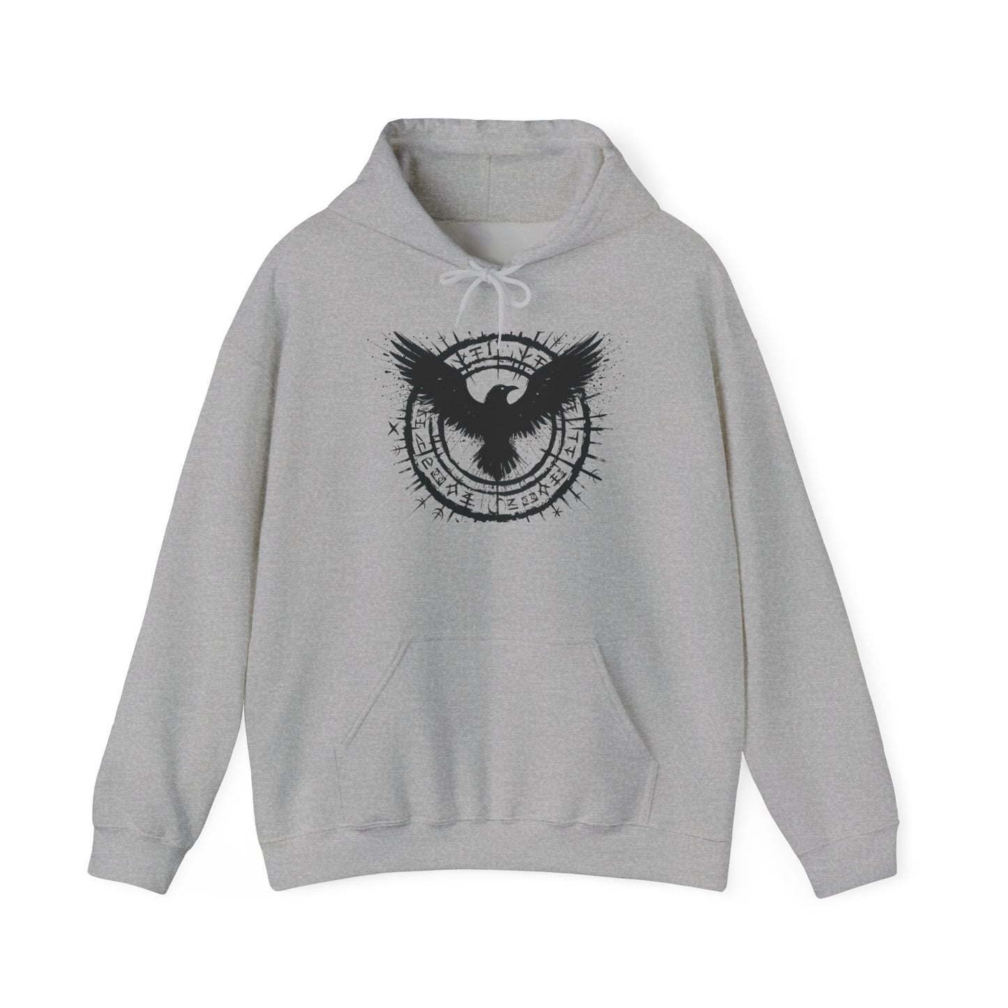 Norse Viking Raven Hoodie, Pagan Clothing, Viking Hoodie, Norse Mythology Apparel.