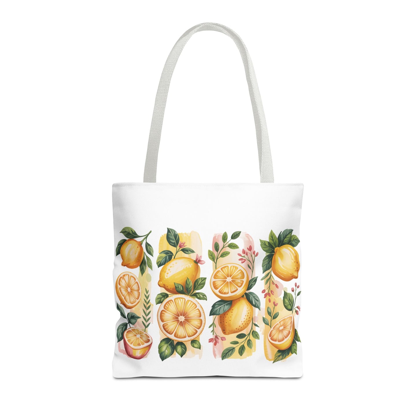 lemon tote bag, large grocery tote, alternative gifts