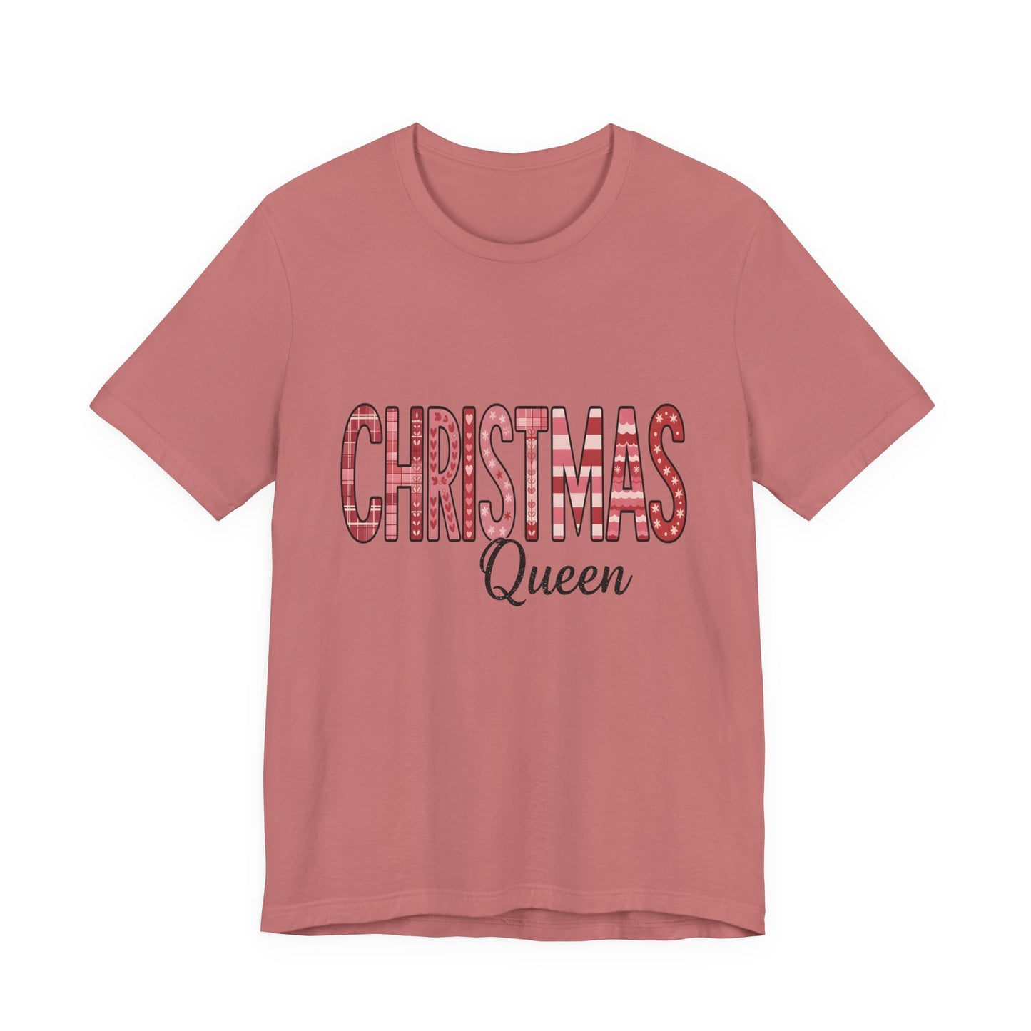 Christmas Queen Pinkmas T-shirt,  Perfect for a sister XMAS gift or a Christmas mom gift, this festive shirt captures the essence of a very merry Christmas