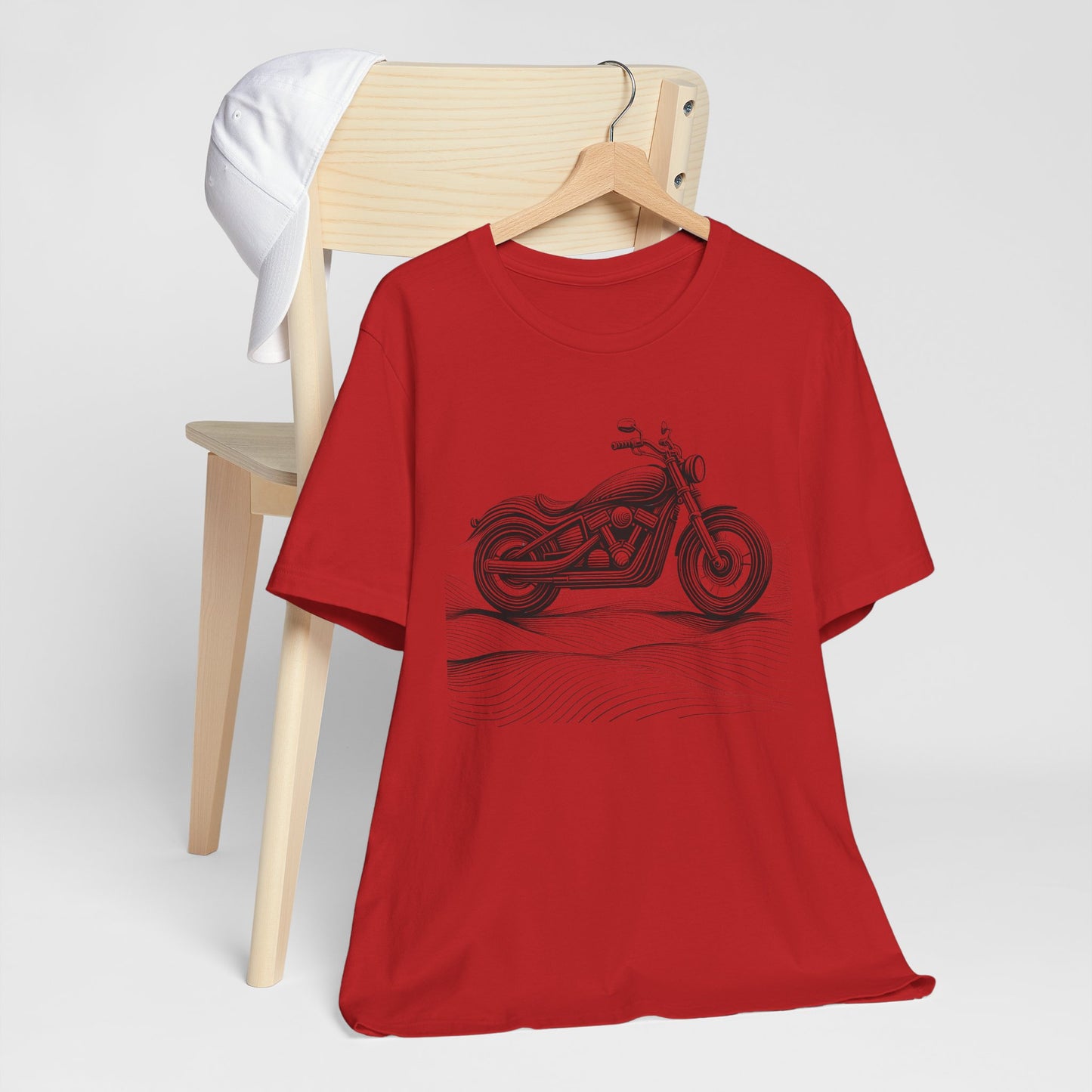 Cotton biker shirt, streetwear tee, biker apparel, motorcycle gift.