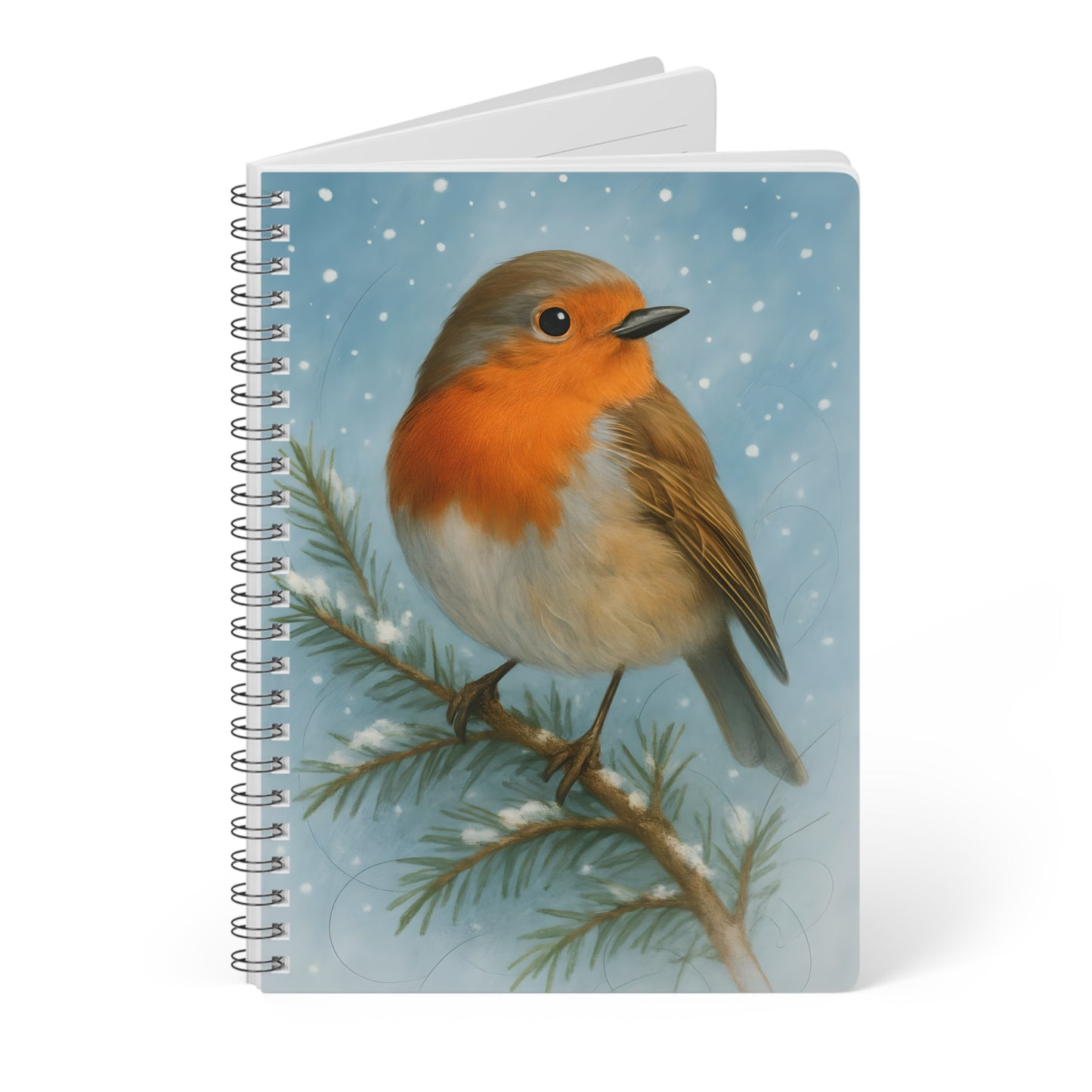 Winter Robin Woodland Creatures Notebook, this notebook brings the magic of winter robins and woodland creatures to your writing adventures.