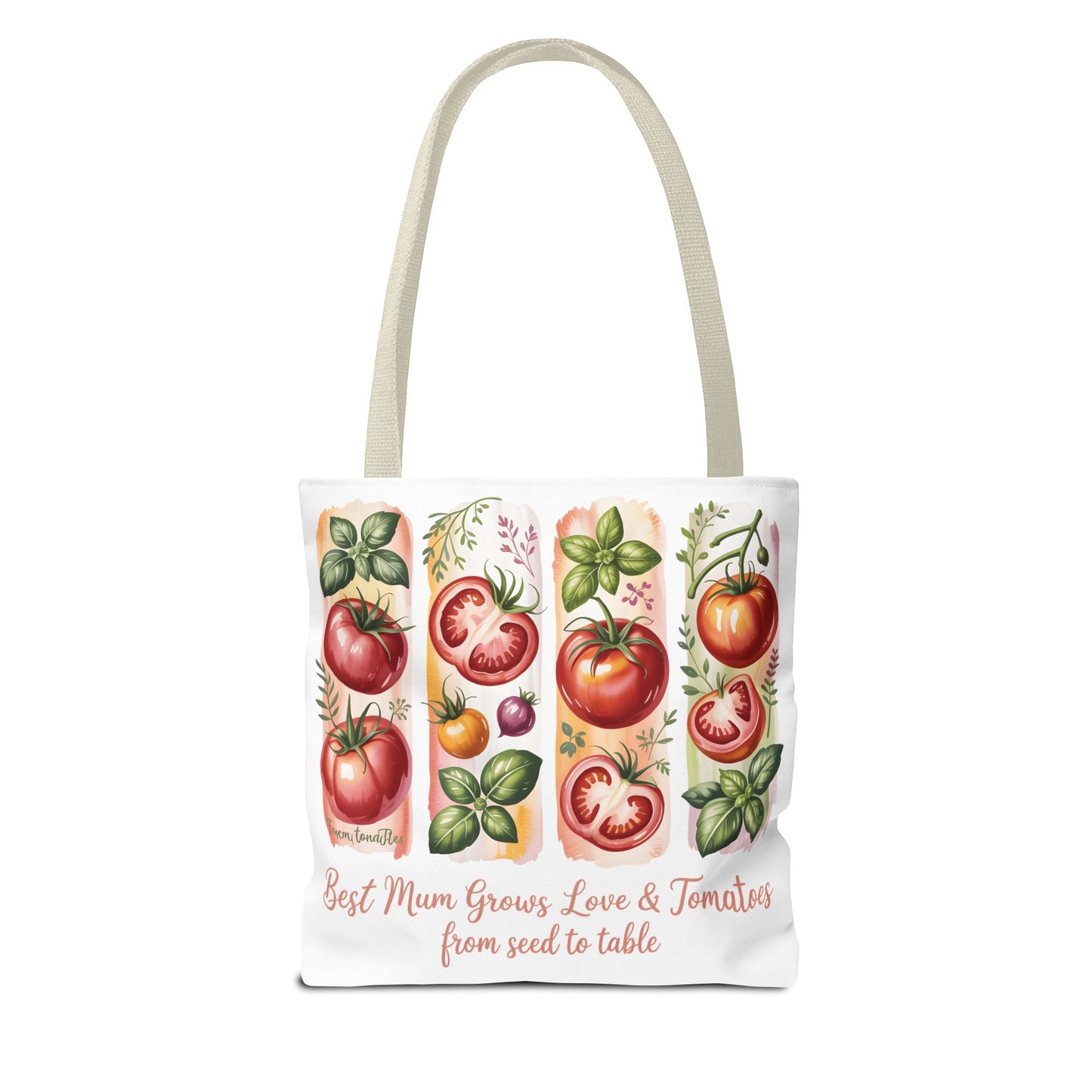 Best Mom Tote Bag, Tomato Garden Lover Design, Perfect Mothers Day Gift for Moms Who Love Gardening and Nature