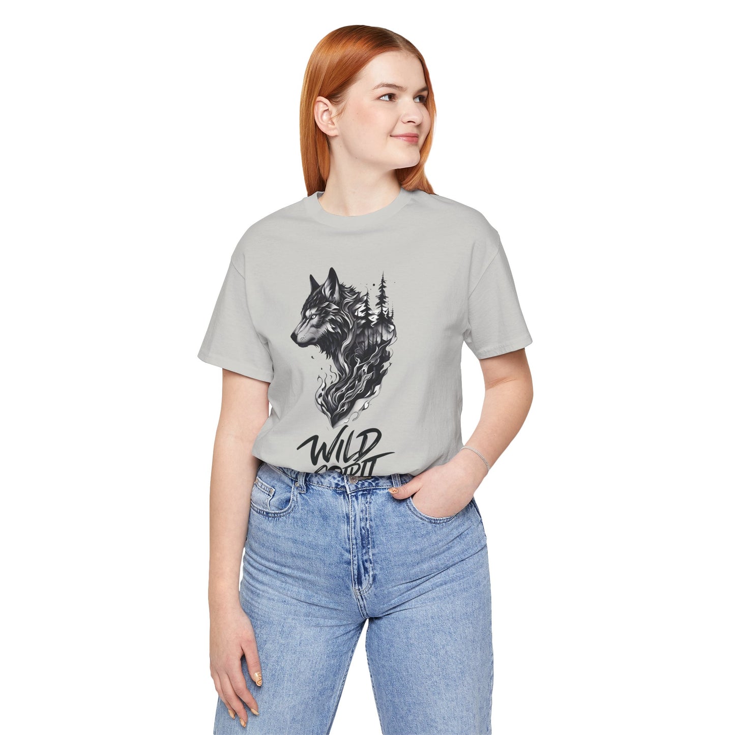 Wild Spirit Wolf Tee - Unisex, Gothic Streetwear, Alternative Clothing, grunge