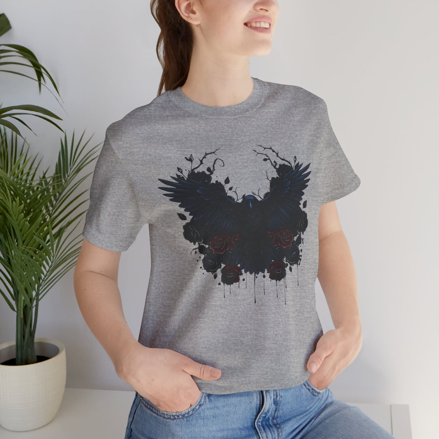 Dark Raven Gothic Apparel  | Unisex Cotton Shirt | Dark Aesthetic  |