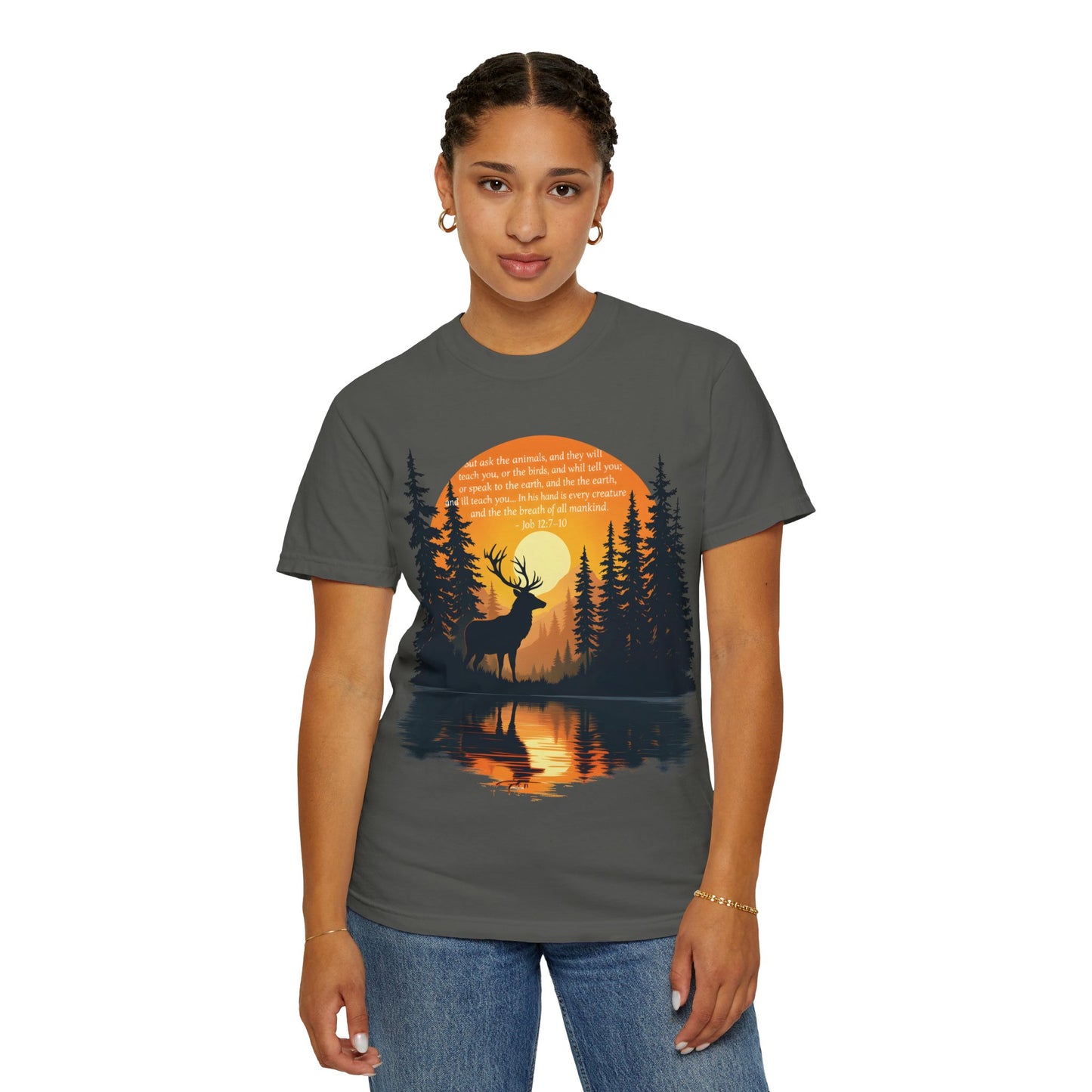 Faith in God and Nature T-shirt, this Christianity shirt makes an ideal addition to your collection of Christian clothes.