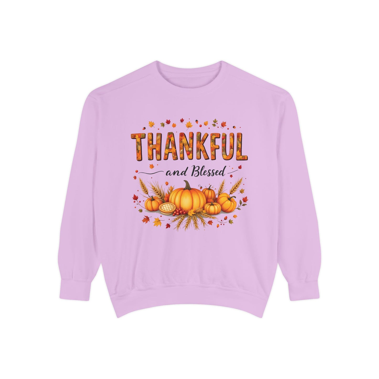 Thankful and Blessed Sweatshirt, Cozy Fall Apparel, Thankful Blessed ,Cotton, Fall Harvest Top, Gratitude Casual Wear.