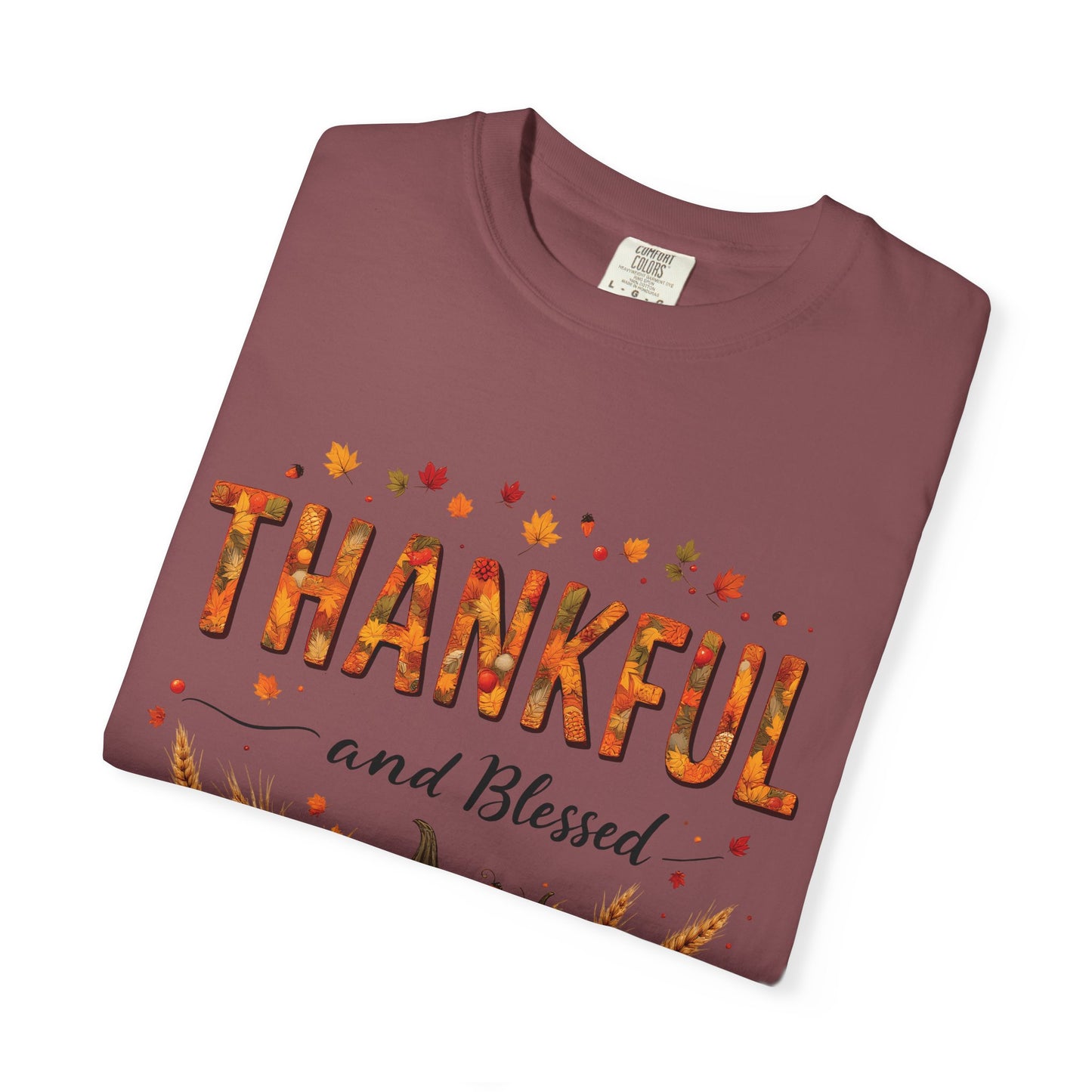 Thankful and Blessed T-Shirt, Fall Tee, Autumn Shirt, Thanksgiving Outfit, Gift for Friends and Family, Cozy Casual Wear