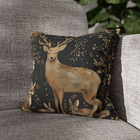 Rustic pillow cover, nature lovers gift, cozy home accent, housewarming gift