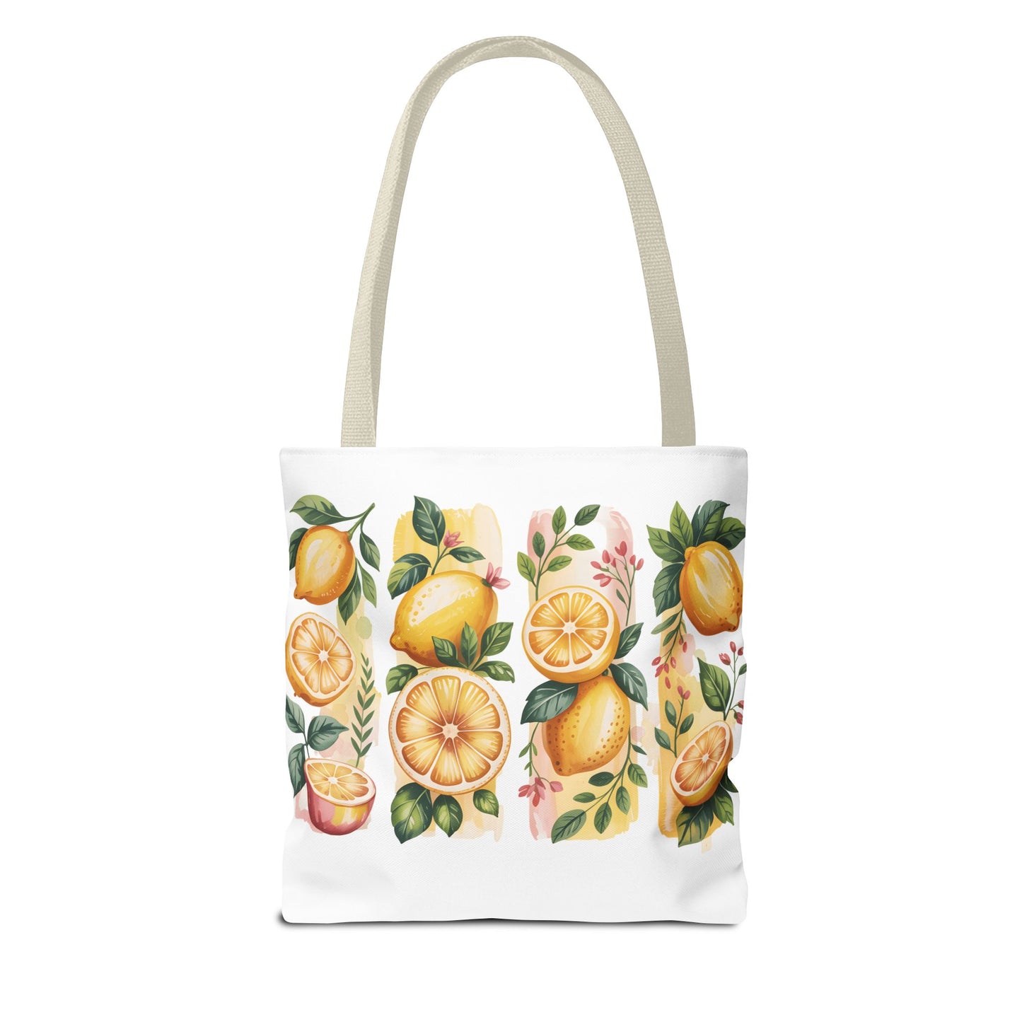 lemon tote bag, large grocery tote, alternative gifts