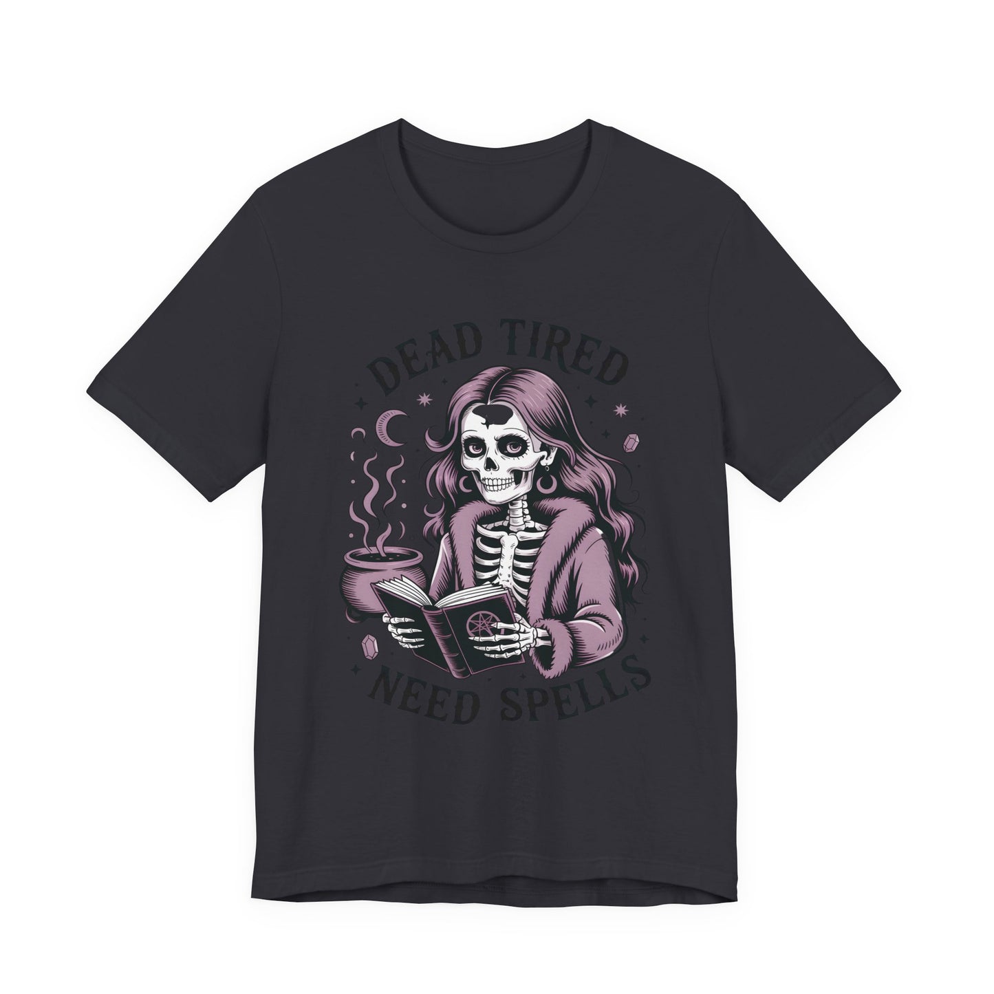 Dead Tired Need Spells Witchy T-Shirt, Skeleton Graphic Tee, witchy stuff,  Witchcraft Shirt, Witchy Clothes, Witchcore, Wiccan Apparel