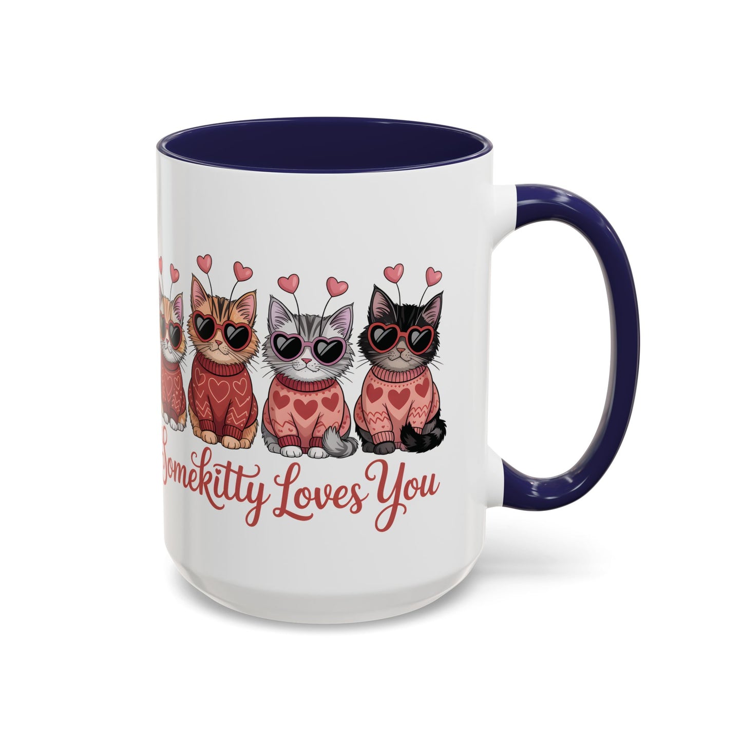 Valentine Kitty Mug | kitten Coffee Cup | cat Lover Gift | Valentines Day Mug |