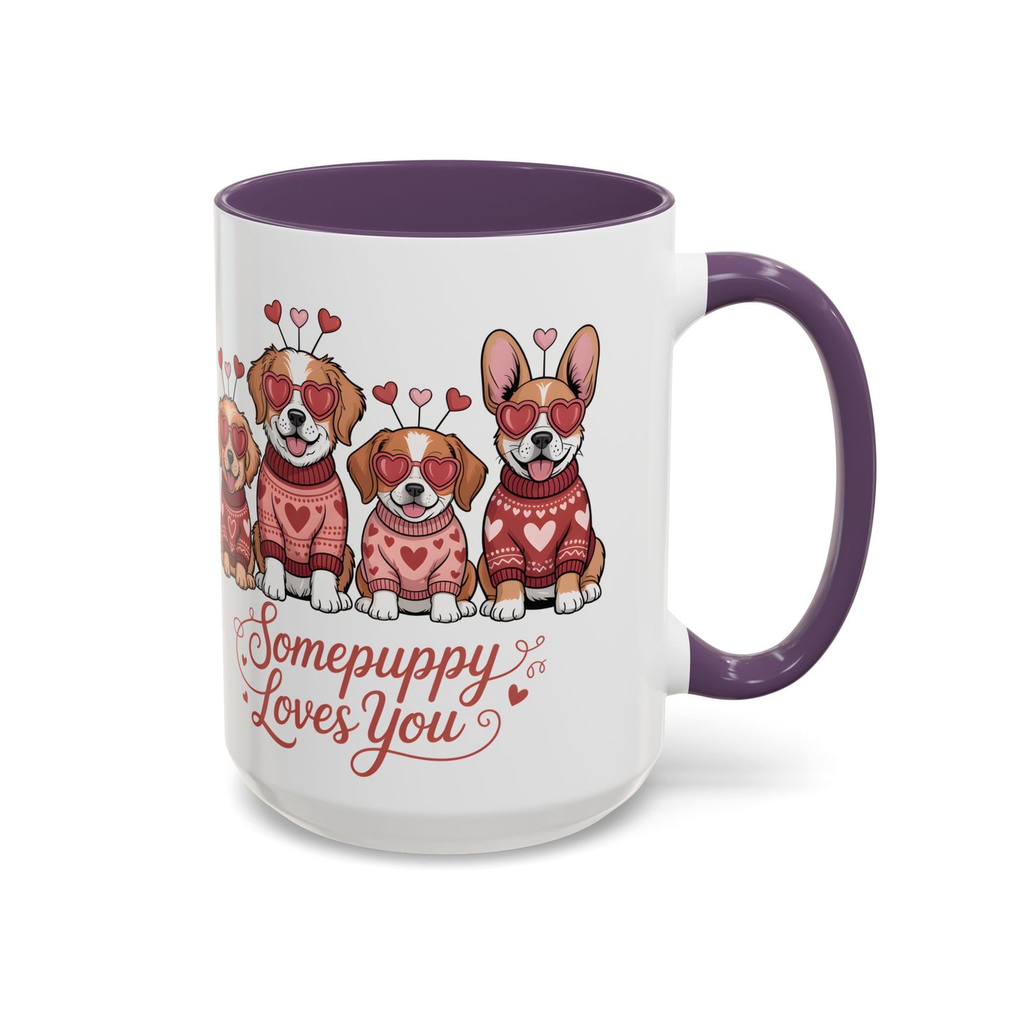 Valentine Dog Mug | Cute Puppy Coffee Cup | Dog Lover Gift | Valentines Day Mug |
