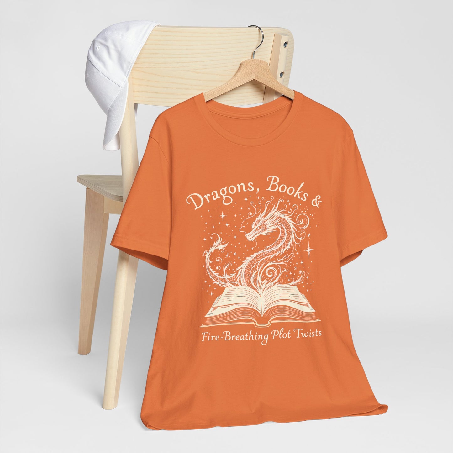 Book Lover Gift T-Shirt | Fantasy Reader Tee | Dragon Reading Shirt | Booktok Merch | Bibliophile Gift