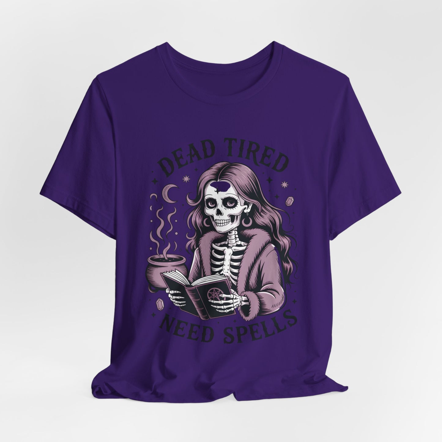 Dead Tired Need Spells Witchy T-Shirt, Skeleton Graphic Tee, witchy stuff,  Witchcraft Shirt, Witchy Clothes, Witchcore, Wiccan Apparel