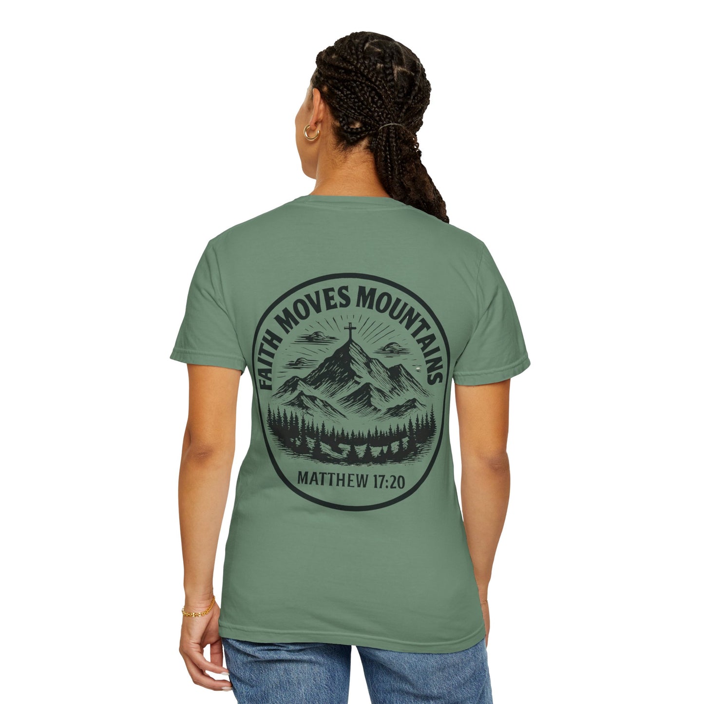 Faith Moves Mountains Comfort Colors Tee,Christianity Gift, Christianity Shirt,Christian Merch, Jesus Christ Shirt, Religion, Christian Gift