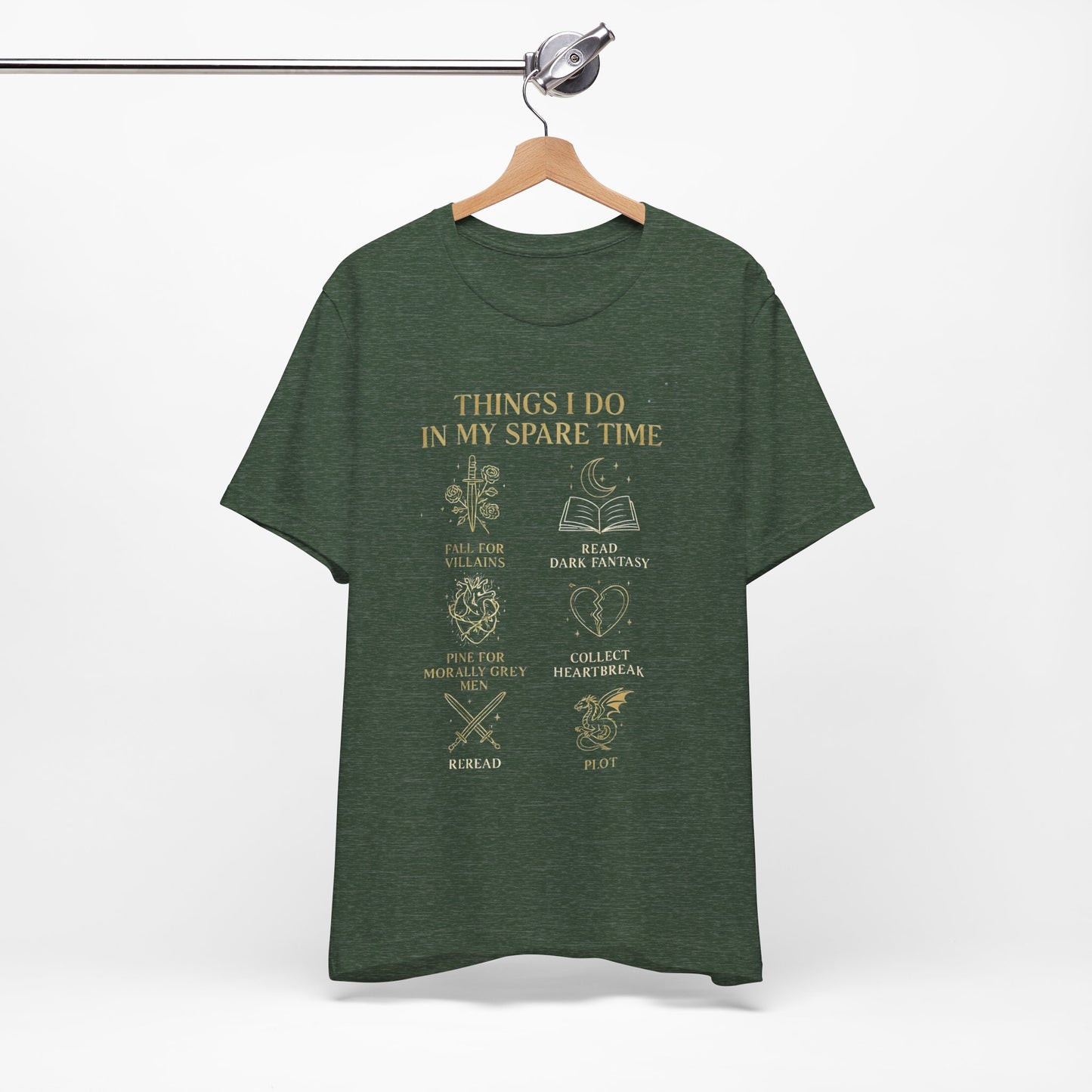 Dark Fantasy Book Lover Shirt | Morally Grey Men Tee | Villain Reader Gift | Bookish Aesthetic Tee