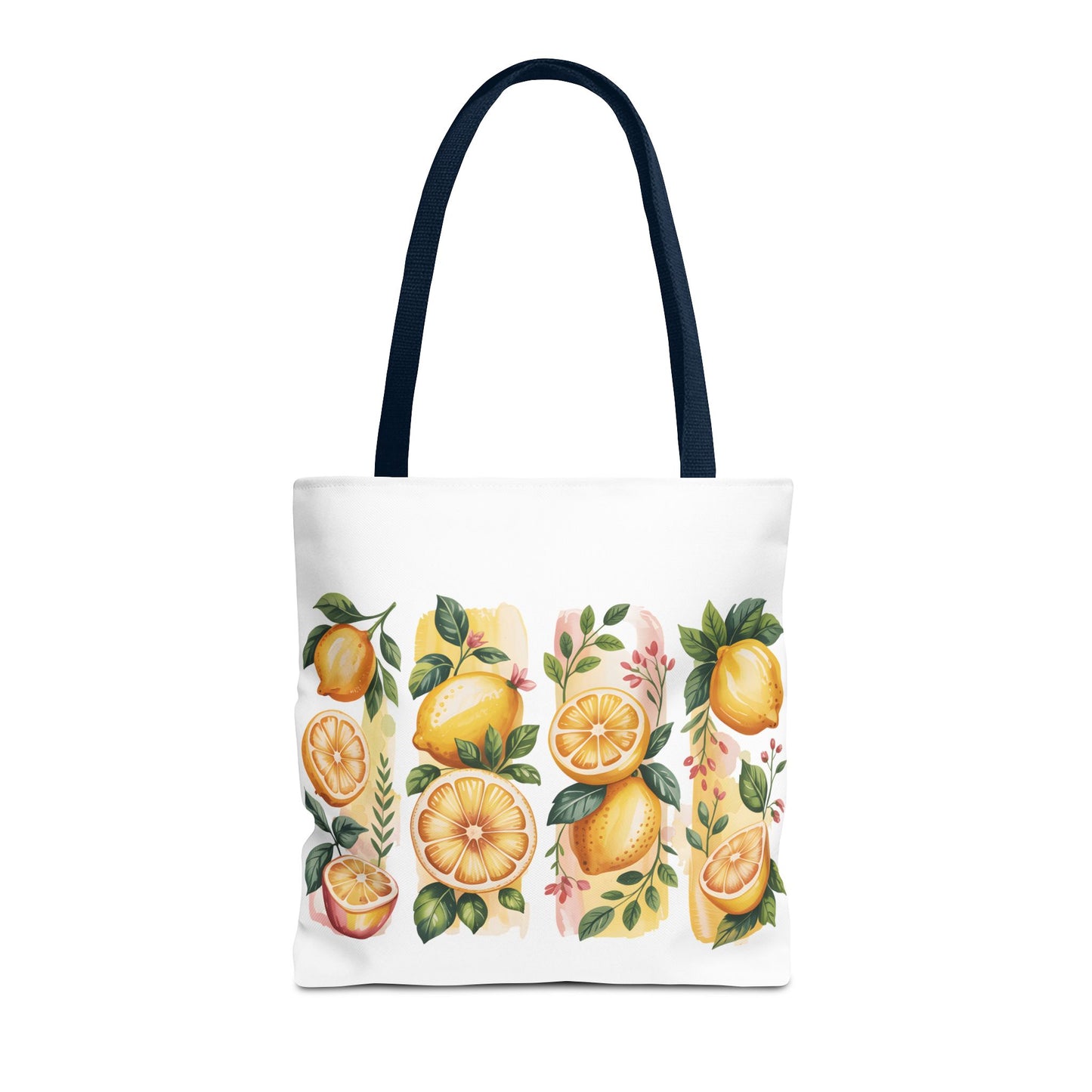 lemon tote bag, large grocery tote, alternative gifts