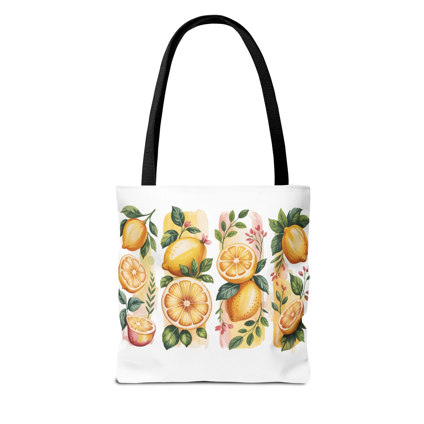 lemon tote bag, large grocery tote, alternative gifts
