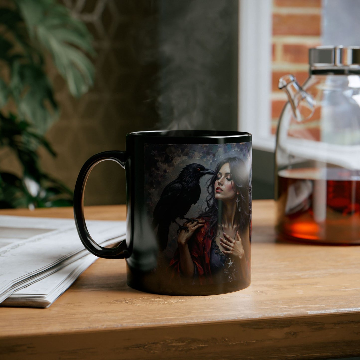 Morrigan Goddess Mug, Embrace your inner goddess with this essential piece of witchy mugs collection.