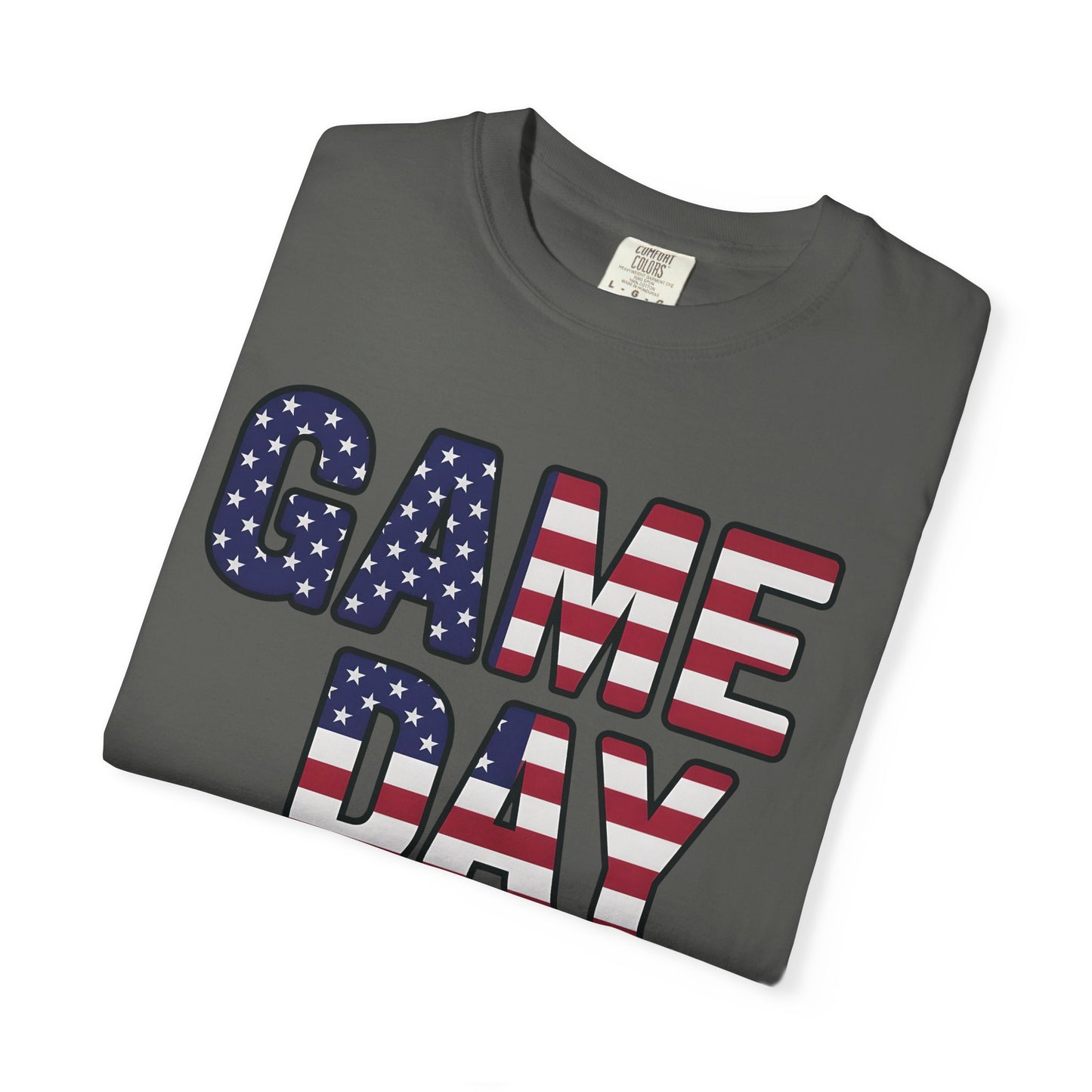 American Flag GAME DAY T-Shirt | Patriotic Sports Fan Tee