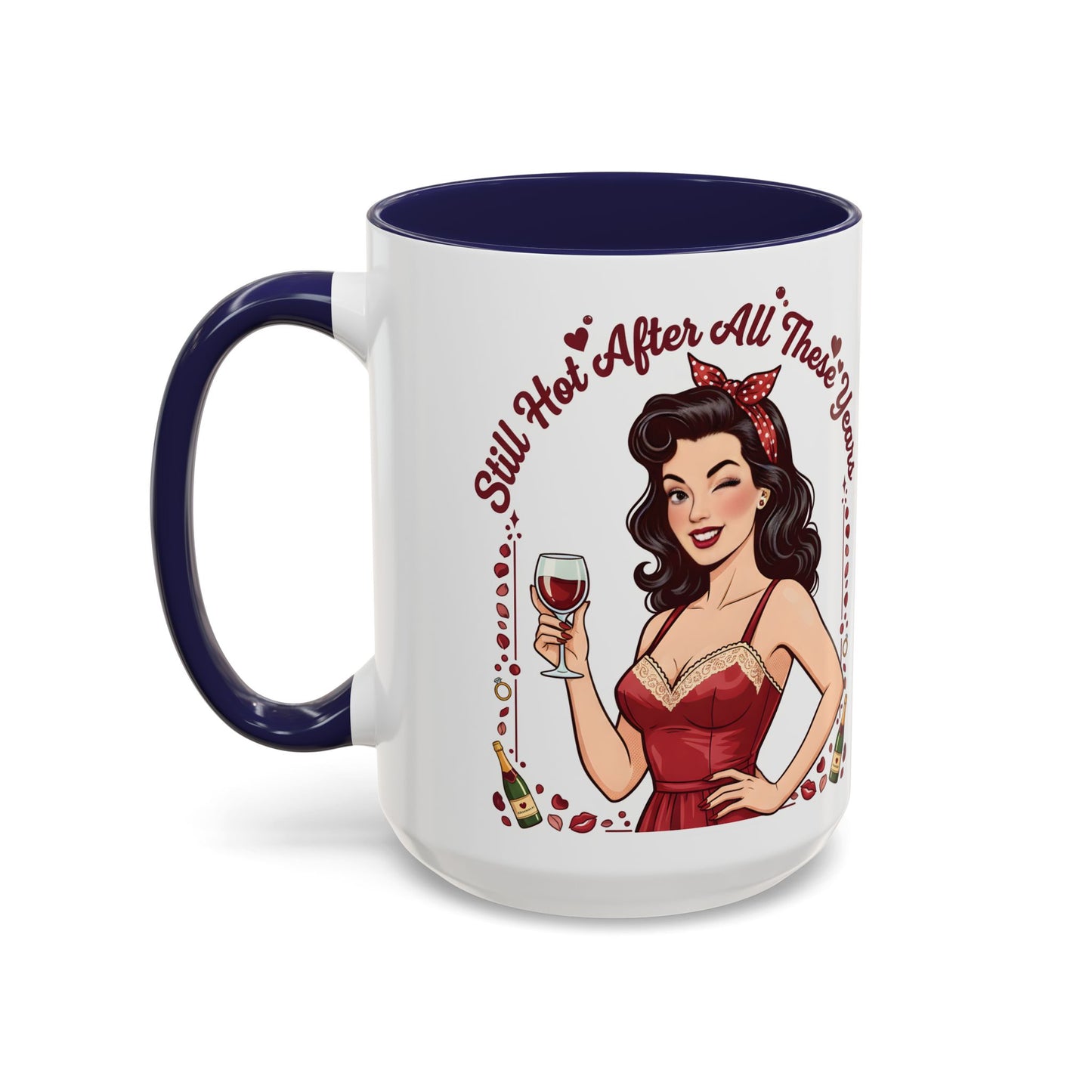 Pin Up Mug | Retro Coffee Mug for Wife | Vintage Anniversary Mug | Valentines Day Gift |