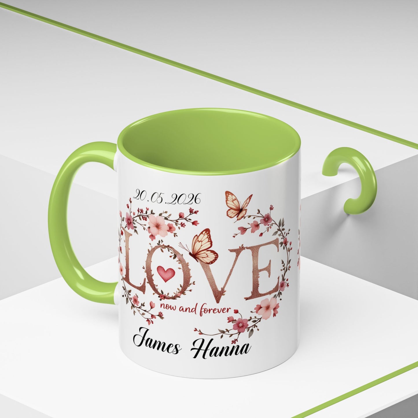 Custom Wedding Mug | Personalized Anniversary Mug | Valentines Day Gift |