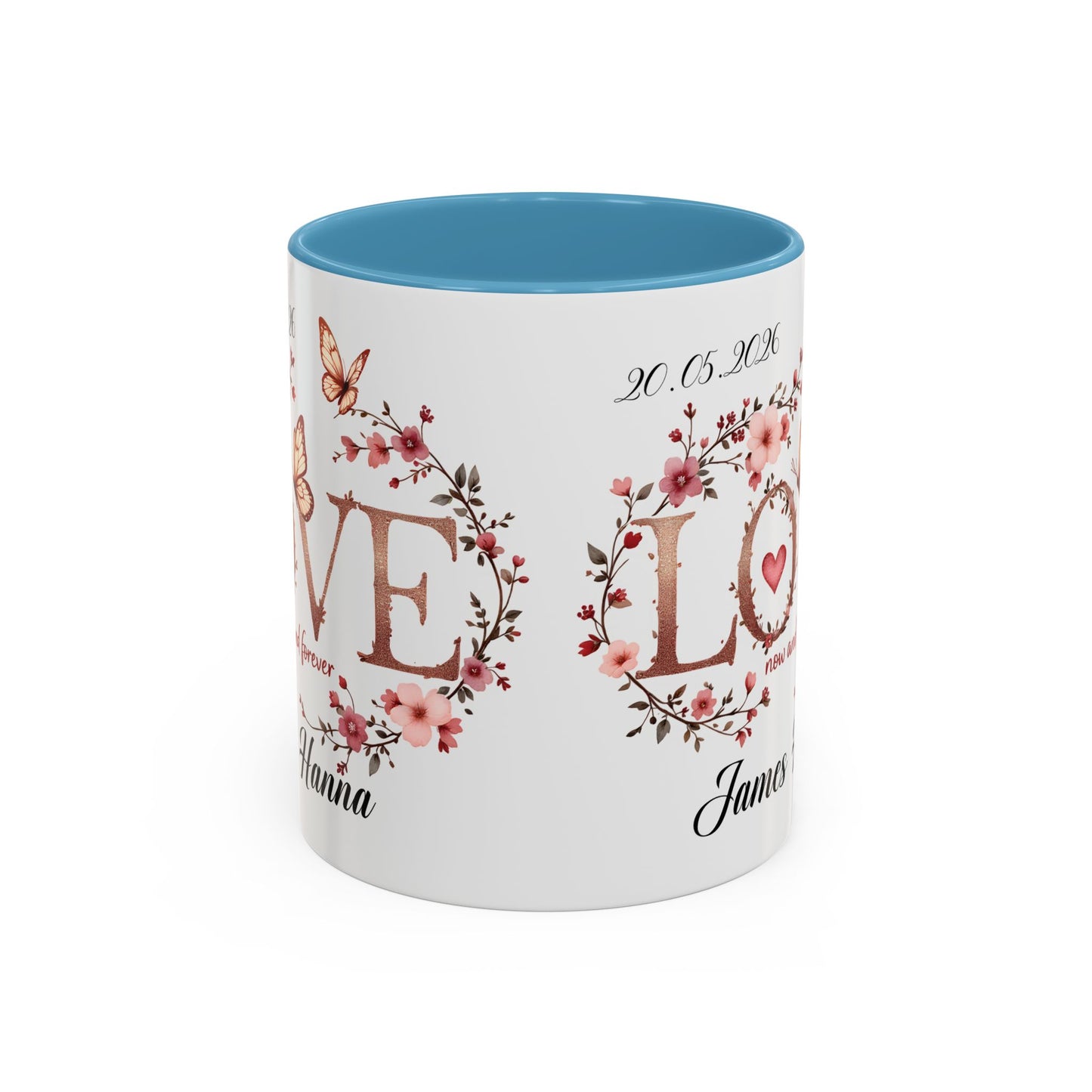 Custom Wedding Mug | Personalized Anniversary Mug | Valentines Day Gift |