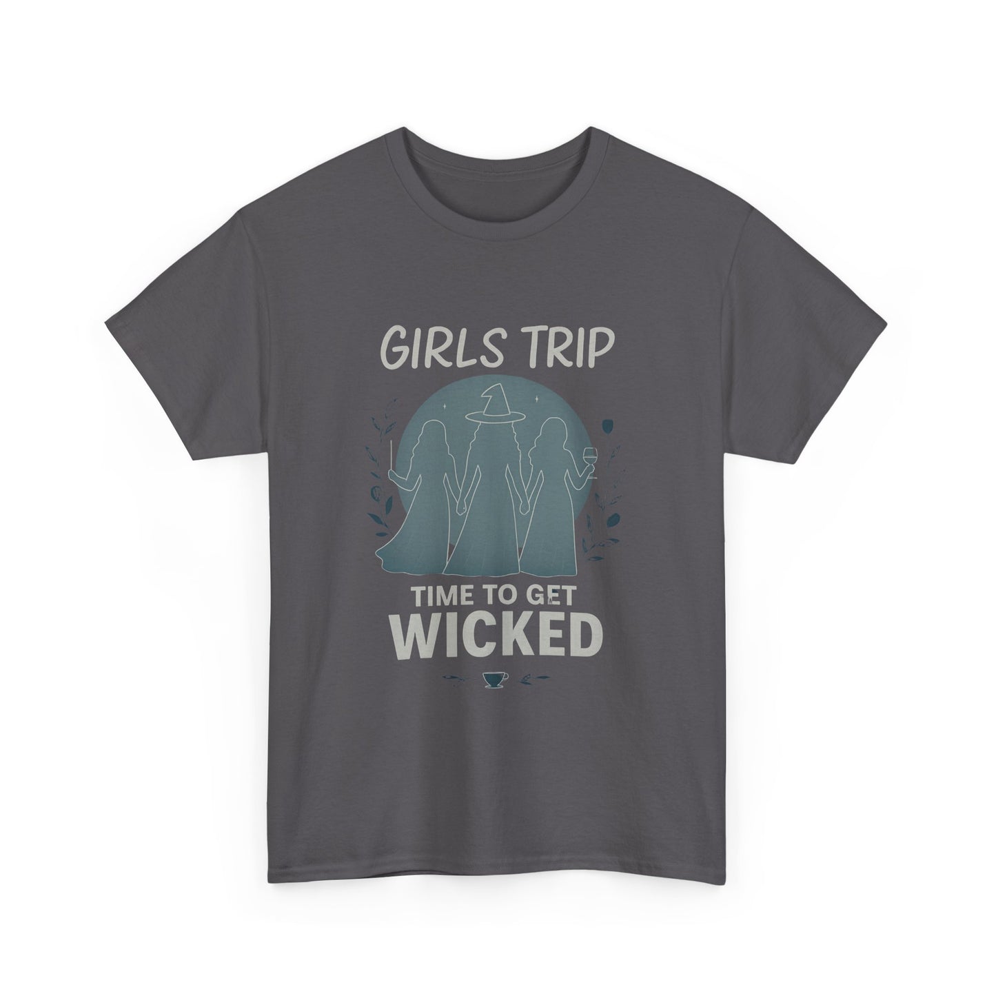 Girls Trip Witchy Vibes Tee, This bewitching tee is more than just a shirt; it's a celebration of the Salem witch era, seamlessly weaving together witchcraft chic and modern fashion.