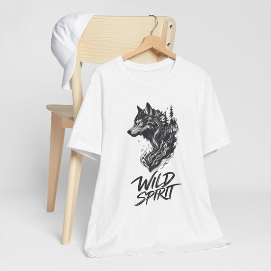 Wild Spirit Wolf Tee - Unisex, Gothic Streetwear, Alternative Clothing, grunge