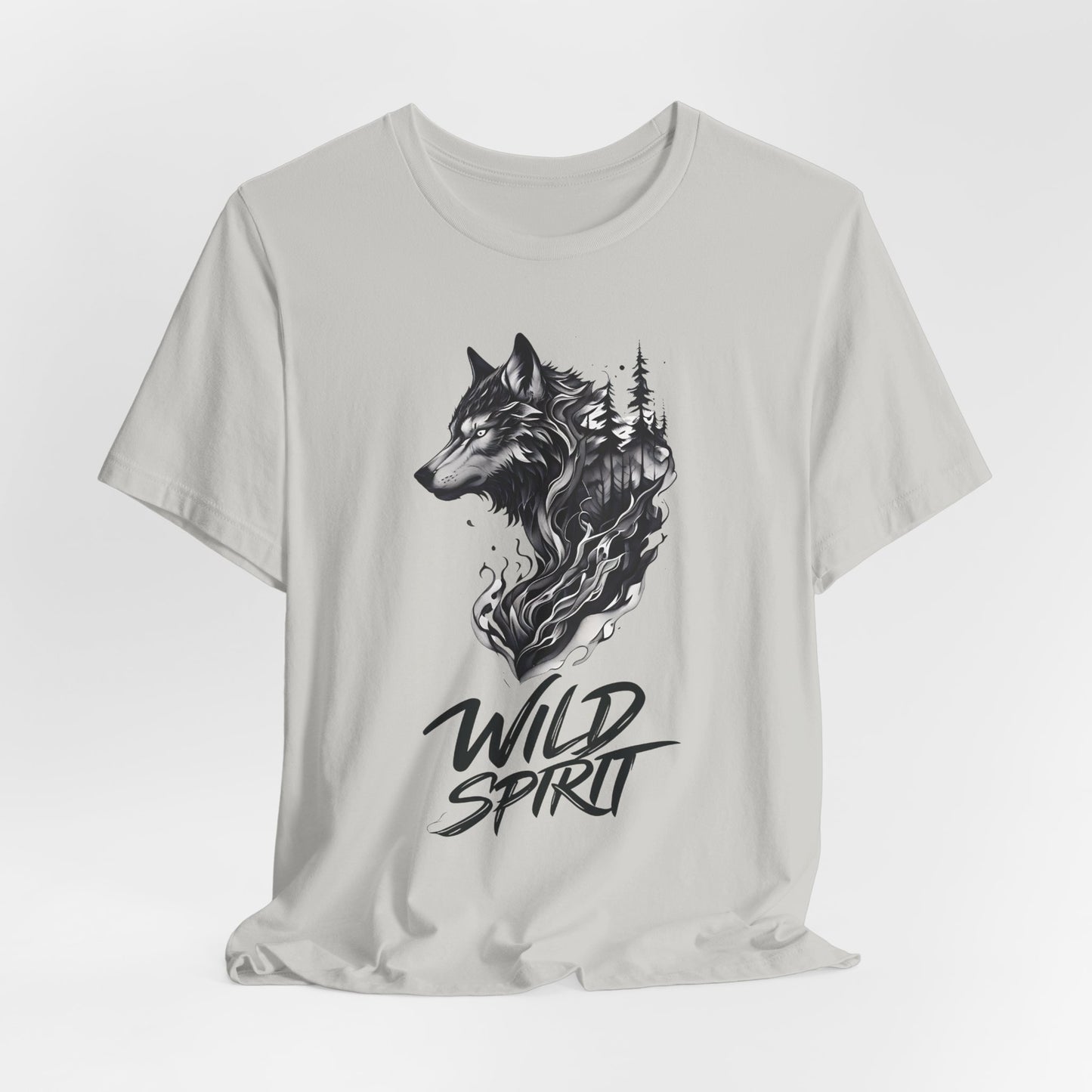Wild Spirit Wolf Tee - Unisex, Gothic Streetwear, Alternative Clothing, grunge