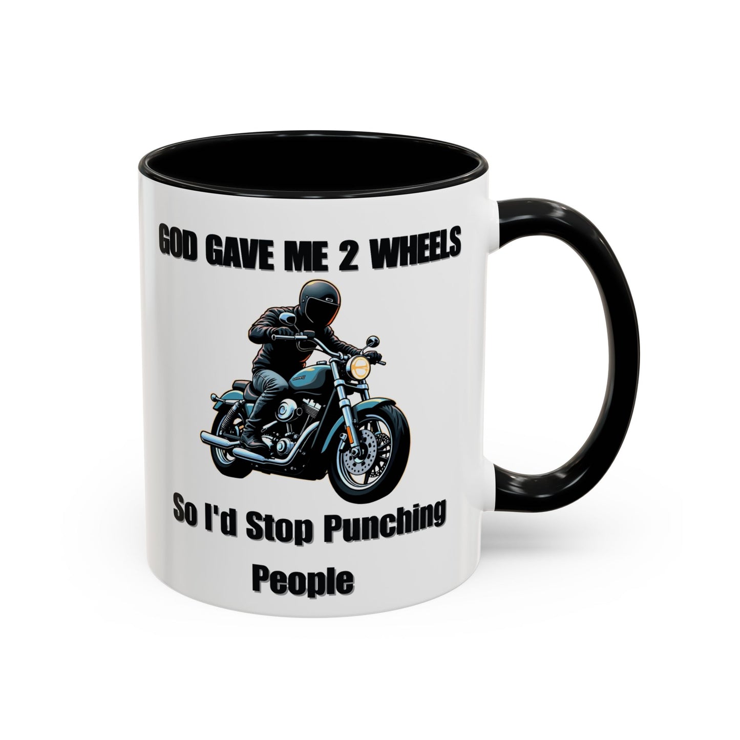 Motorcycle Humor Coffee Mug - Perfect for coffee lovers and motorcycle enthusiasts alike, this mug embodies a playful yet edgy vibe.
