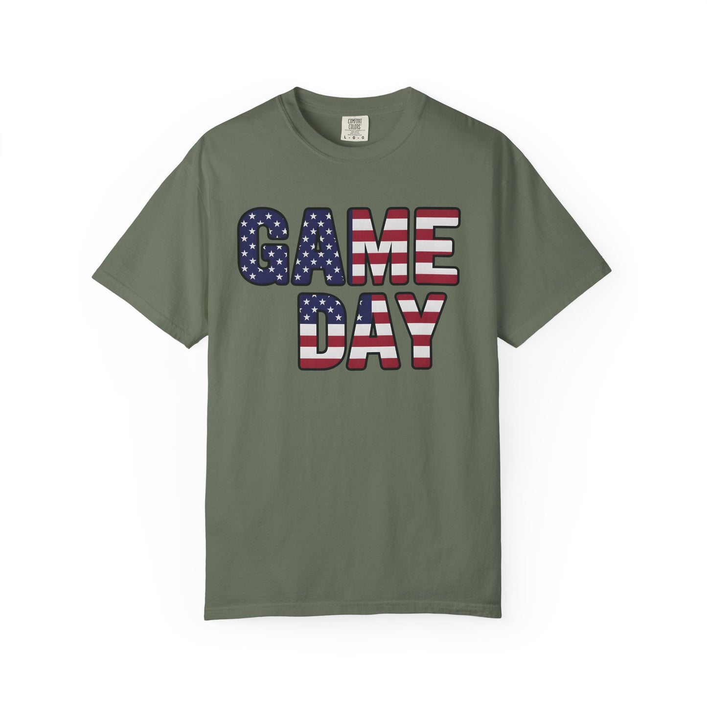 American Flag GAME DAY T-Shirt | Patriotic Sports Fan Tee