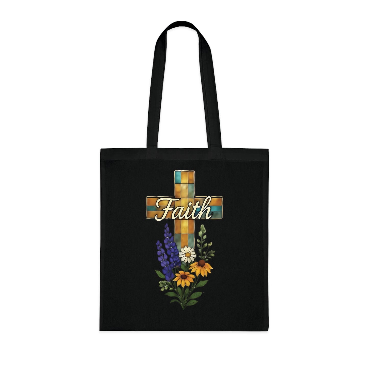 Christianity Faith Tote Bag, this Religious Tote bag carries the beauty of religious faith to every bible study and church gathering, or the perfect gift idea.