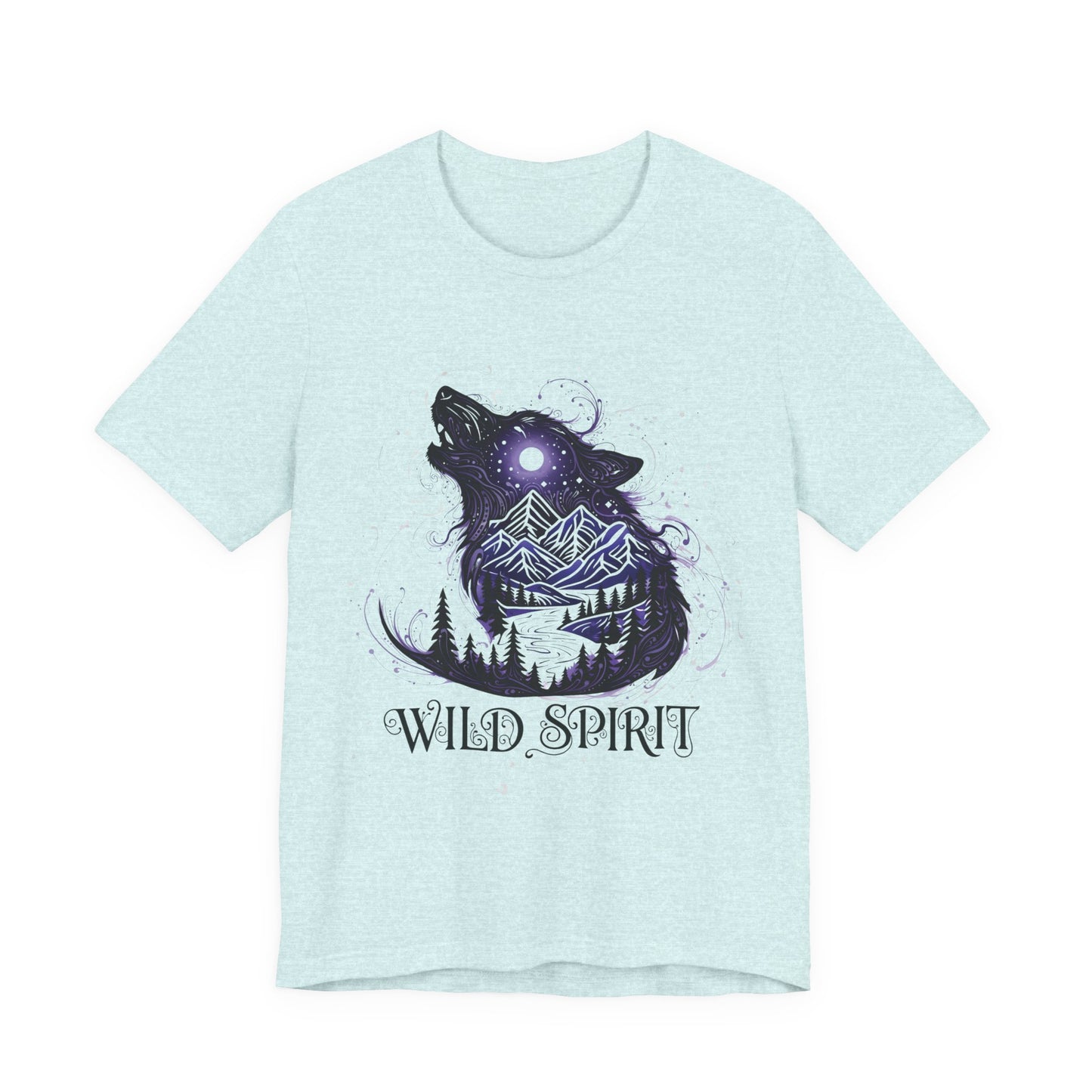Wild Spirit Wolf Tee - Unisex, wildlife shirt, Gothic Streetwear, Alternative Clothing.
