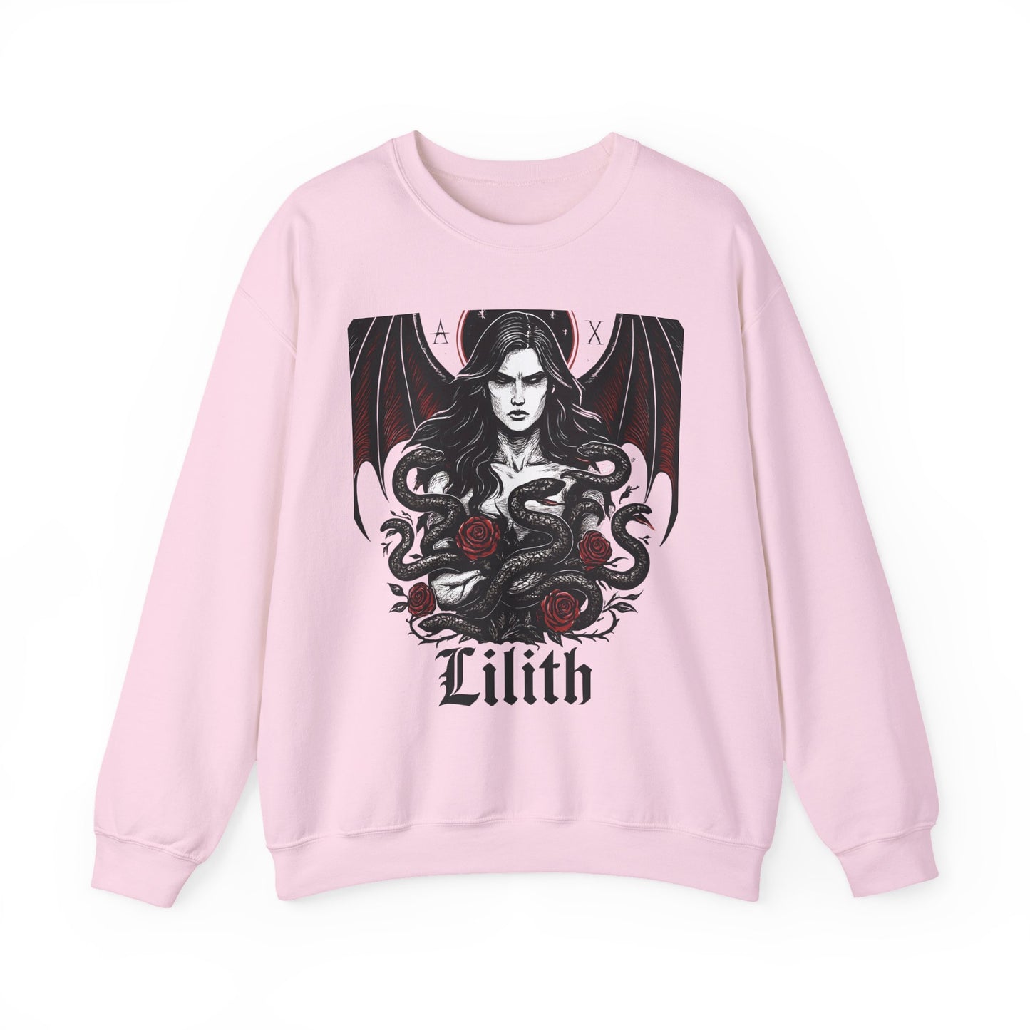 Lilith Goddess Sweater •Divine Feminine Dark Goddess Sweatshirt •Witchy Gothic Pullover • Pagan Occult Clothing •witchy stuff •Lilith Design