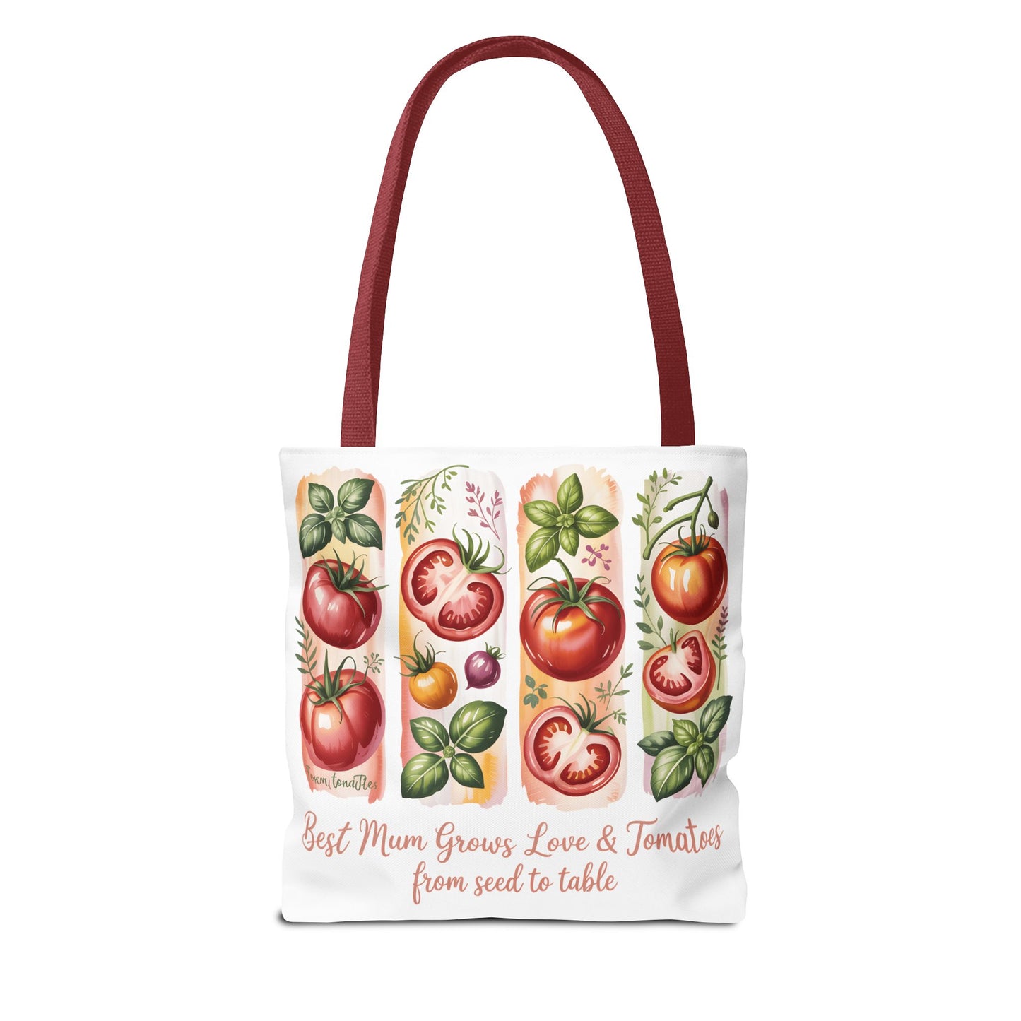 Best Mom Tote Bag, Tomato Garden Lover Design, Perfect Mothers Day Gift for Moms Who Love Gardening and Nature