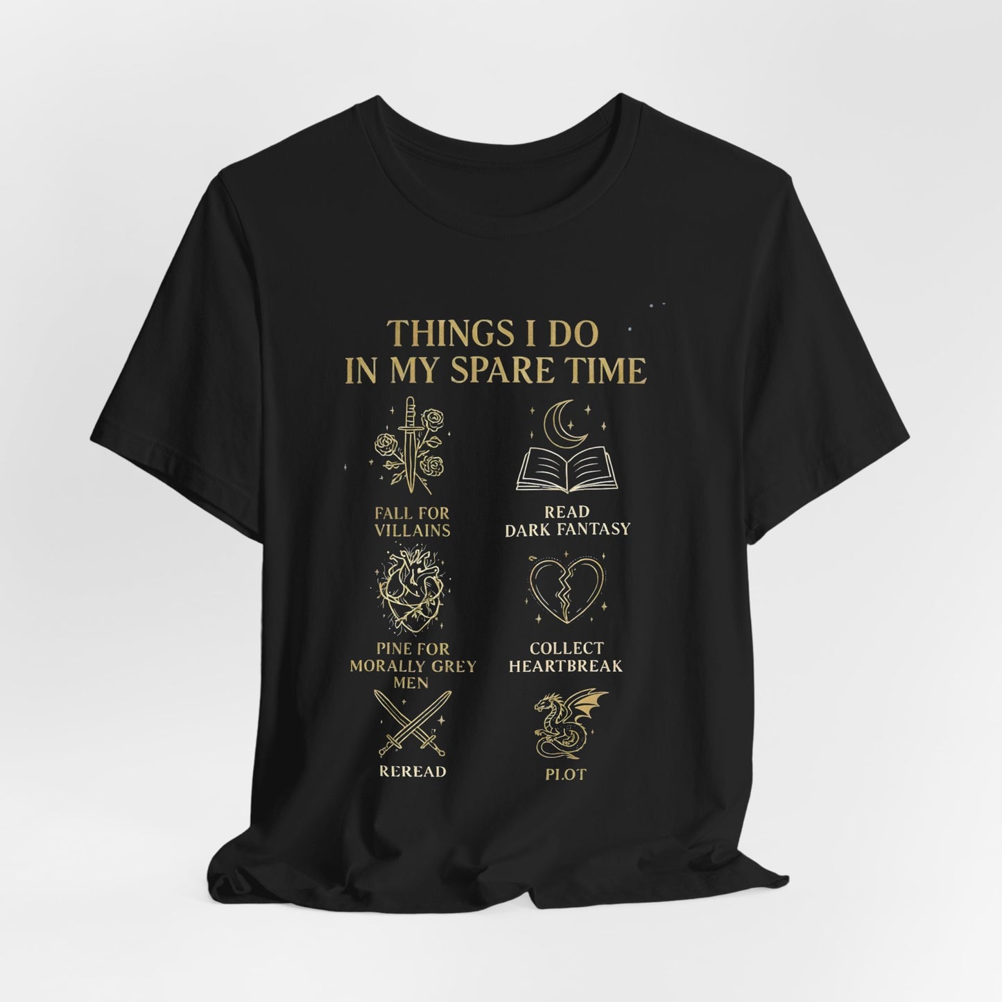 Dark Fantasy Book Lover Shirt | Morally Grey Men Tee | Villain Reader Gift | Bookish Aesthetic Tee