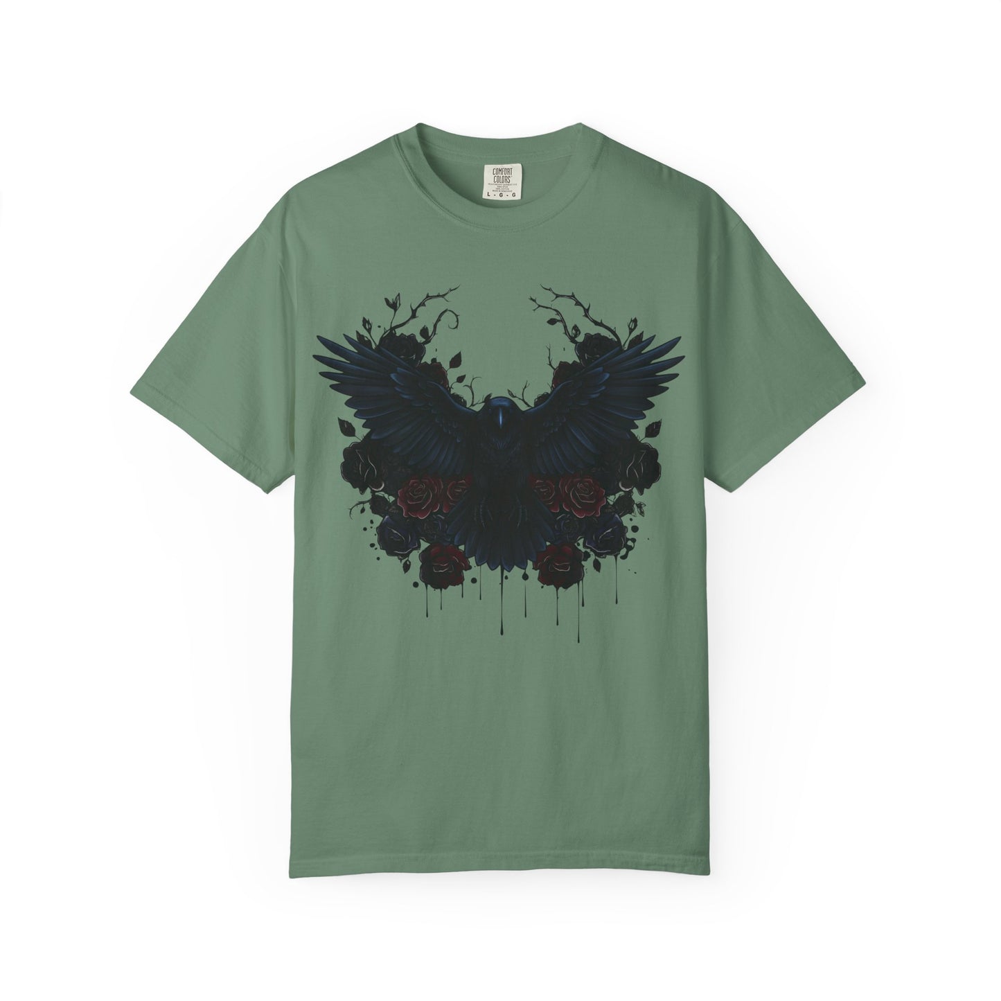 Dark Raven Gothic Apparel  | Unisex Cotton Shirt | Dark Aesthetic  | Alternative Goth T-Shirt