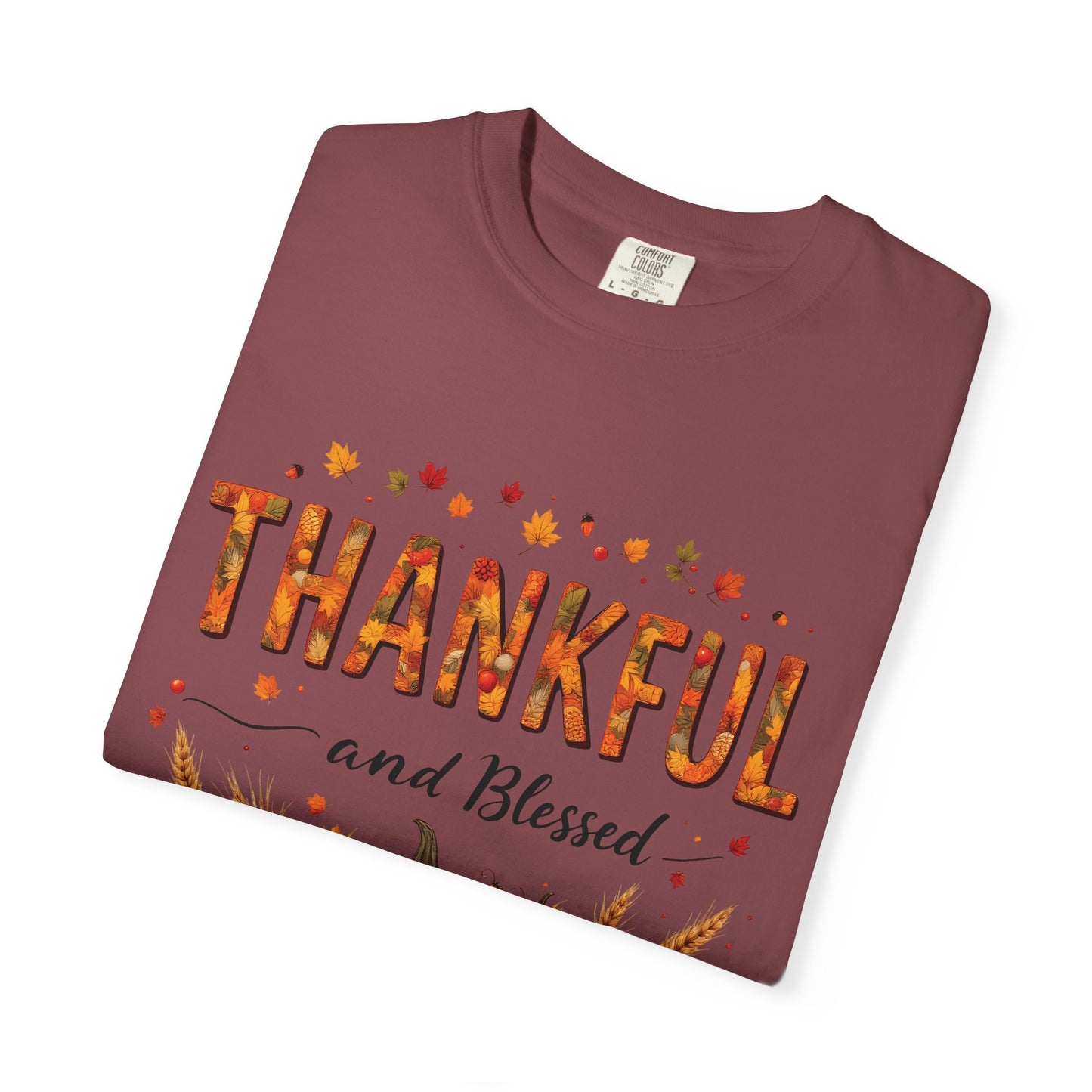 Thankful and Blessed T-Shirt, Fall Tee, Autumn Shirt, Thanksgiving Outfit, Gift for Friends and Family, Cozy Casual Wear