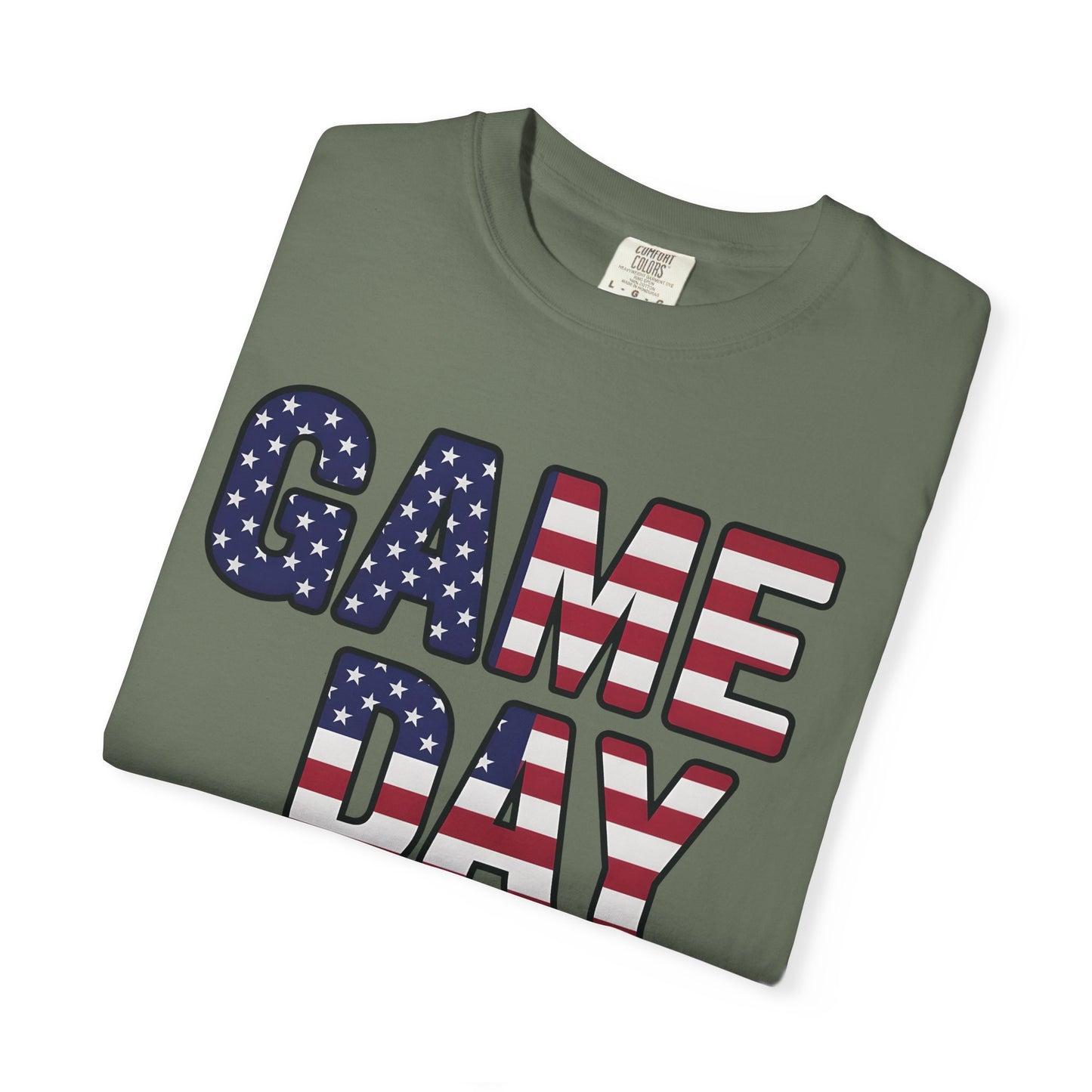 American Flag GAME DAY T-Shirt | Patriotic Sports Fan Tee