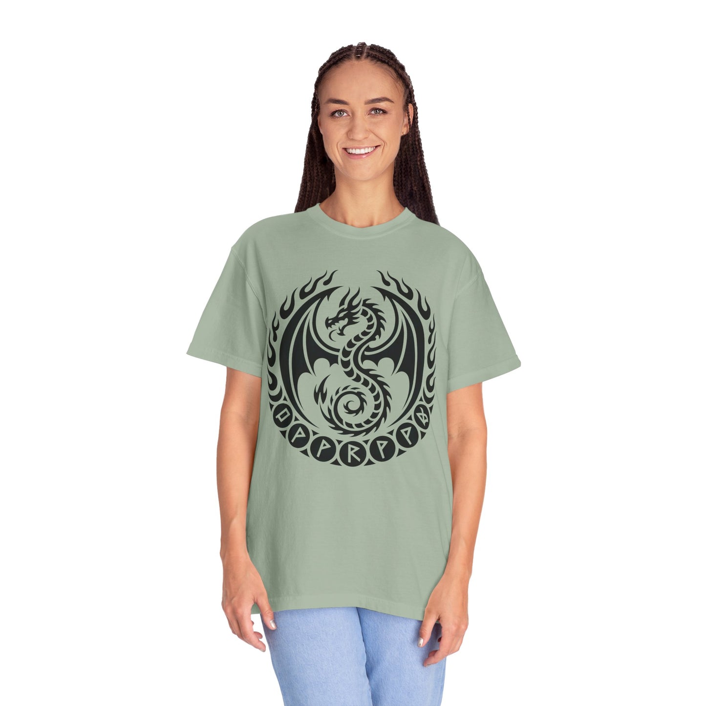 Comfort Colors dragon lovers viking shirt, norse mythology alternative gifts.