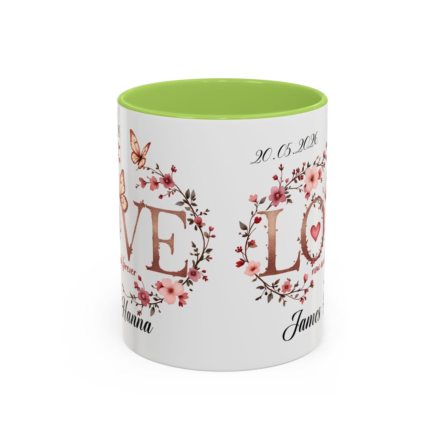 Custom Wedding Mug | Personalized Anniversary Mug | Valentines Day Gift |