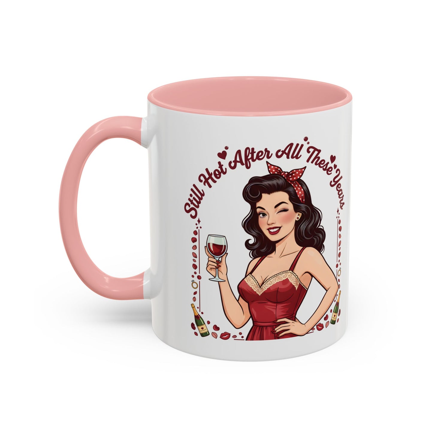 Pin Up Mug | Retro Coffee Mug for Wife | Vintage Anniversary Mug | Valentines Day Gift |